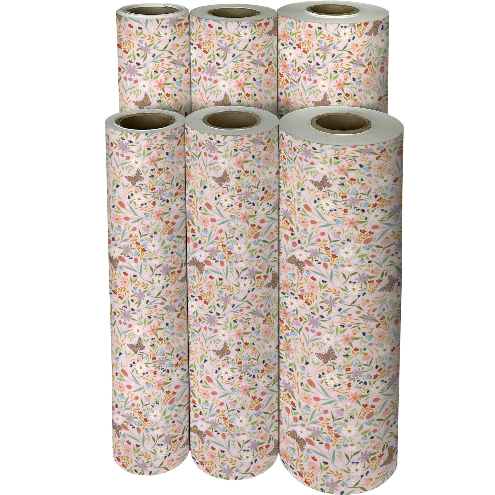 Jillson Roberts Bulk Gift Wrap - 833 Feet x 30 Inches Floral Design Wrapping Paper for Everyday Gifts, Parties, Weddings & Holidays | Premium Quality Gift Wrapping Supplies