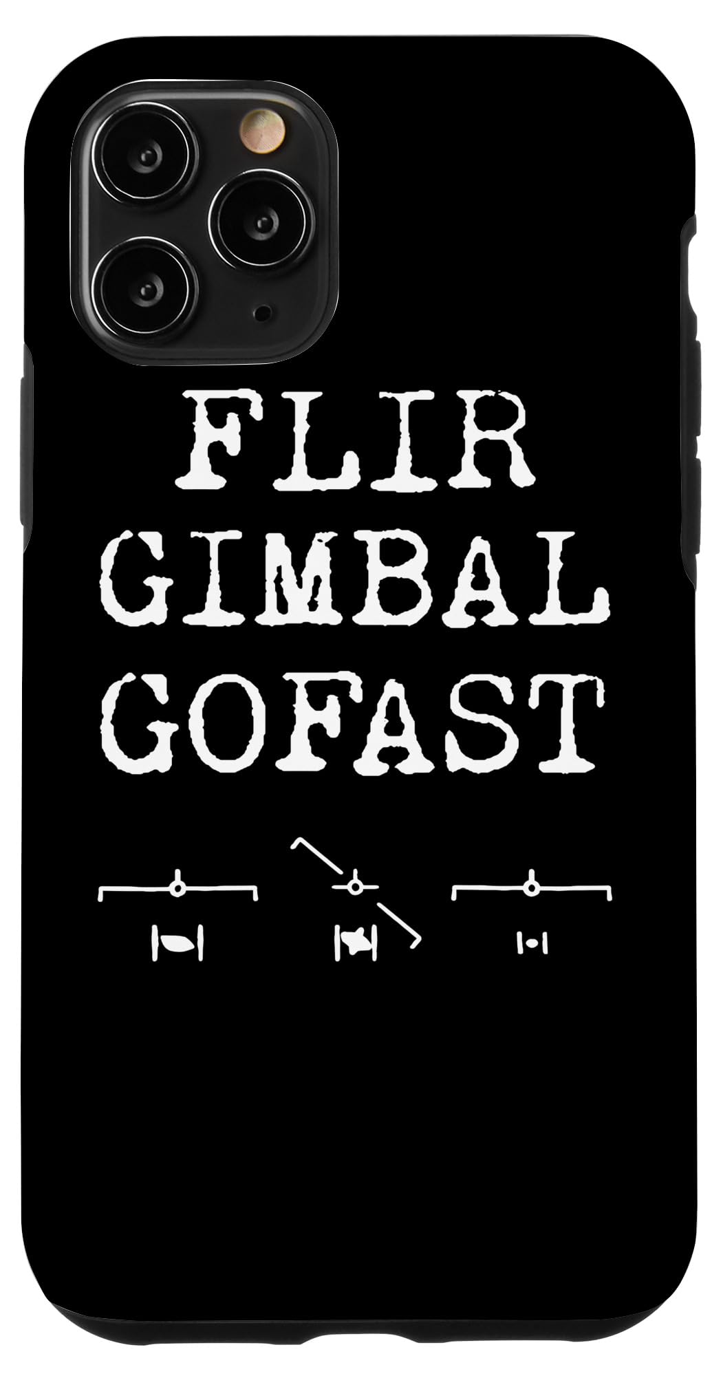 iPhone 11 Pro FLIR Gimbal Case for UFO/UAP Encounters - Thermal Imaging Protection with GoFast & TicTac Design | Perfect for Paranormal Investigators and Aviation Enthusiasts