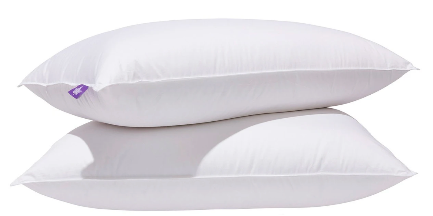 Premium Hutterite Goose Down Sleeping Pillow - Ultra Soft Hypoallergenic Luxury Bed Pillow for Side, Back & Stomach Sleepers - Perfect for Home, Hotel & Travel Use