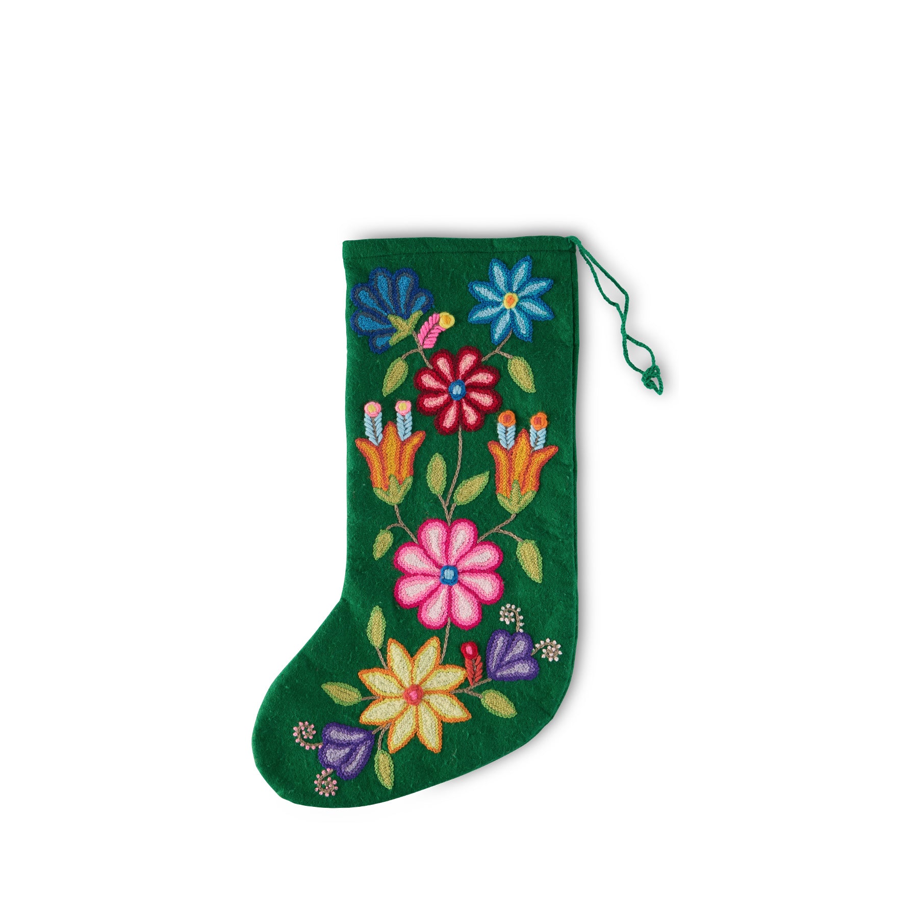 Green Christmas Stockings - Festive Holiday Decor for Fireplace, Tree & Home Decorations