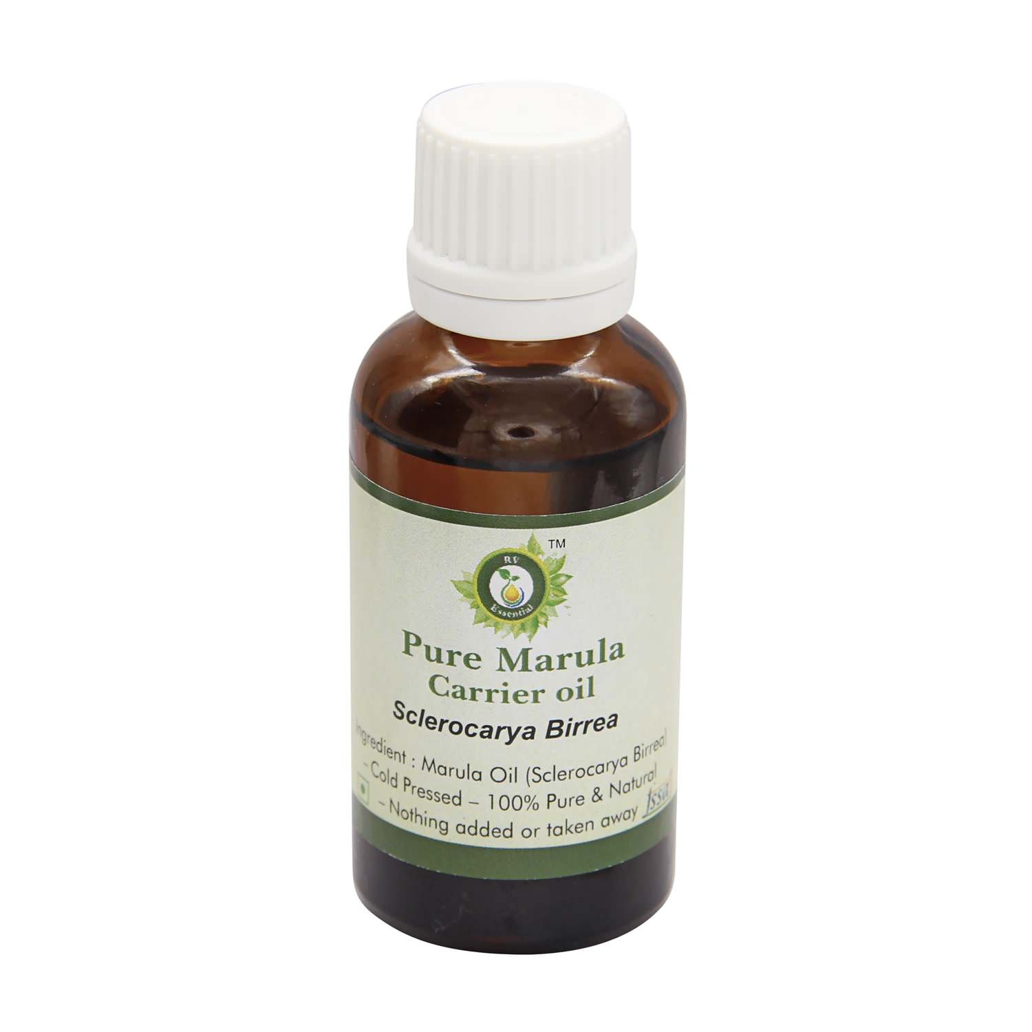 Pure Marula Oil 30ml - 100% Natural Sclerocarya Birrea Carrier Oil for Skin & Hair Care | Hydrating, Anti-Aging, Nourishing | Face, Body & Scalp Treatment | Vegan, Cruelty-Free