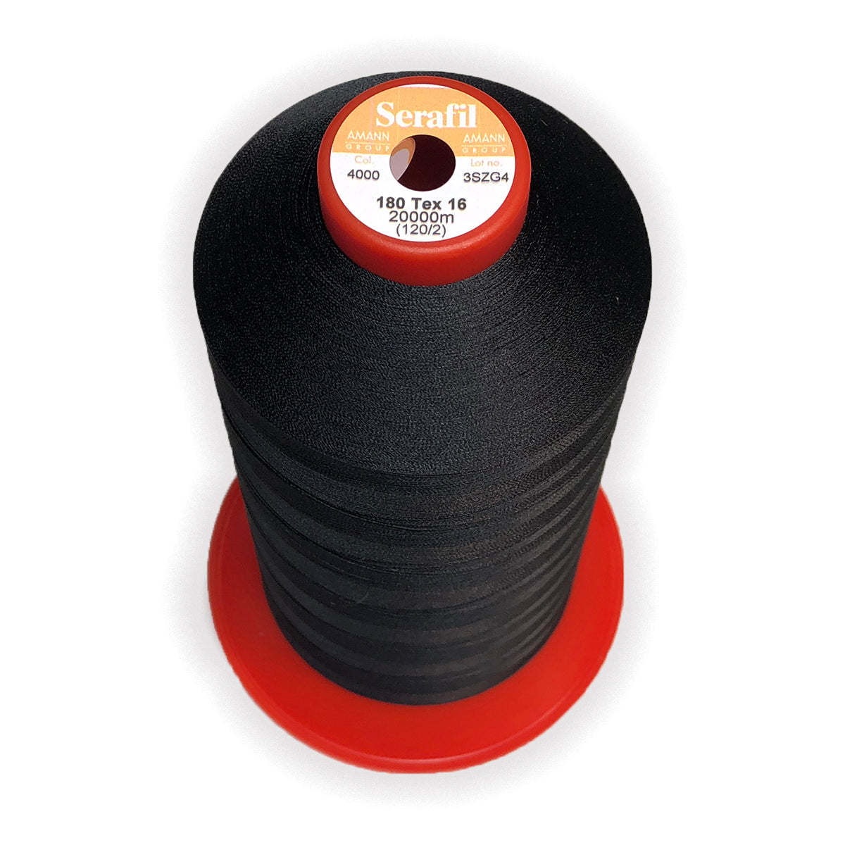 Amann Blind Hem Thread 20,000m Serafil 120/2 Large Cone - Premium Invisible Stitching Thread for Sewing Machines, Perfect for Hemming Pants, Dresses & Curtains