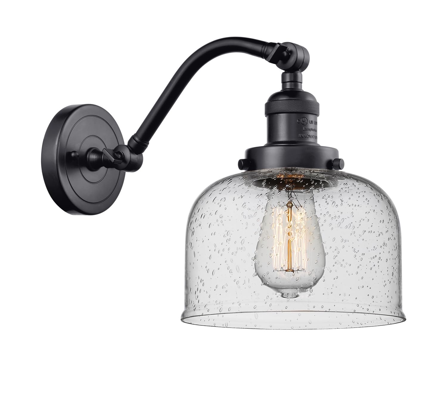 515-1W-BK-G74-LED Bare Bulb 1 Light Cord Set in Matte Black - Perfect for DIY Lighting, Home Decor, and Vintage Style Lamps