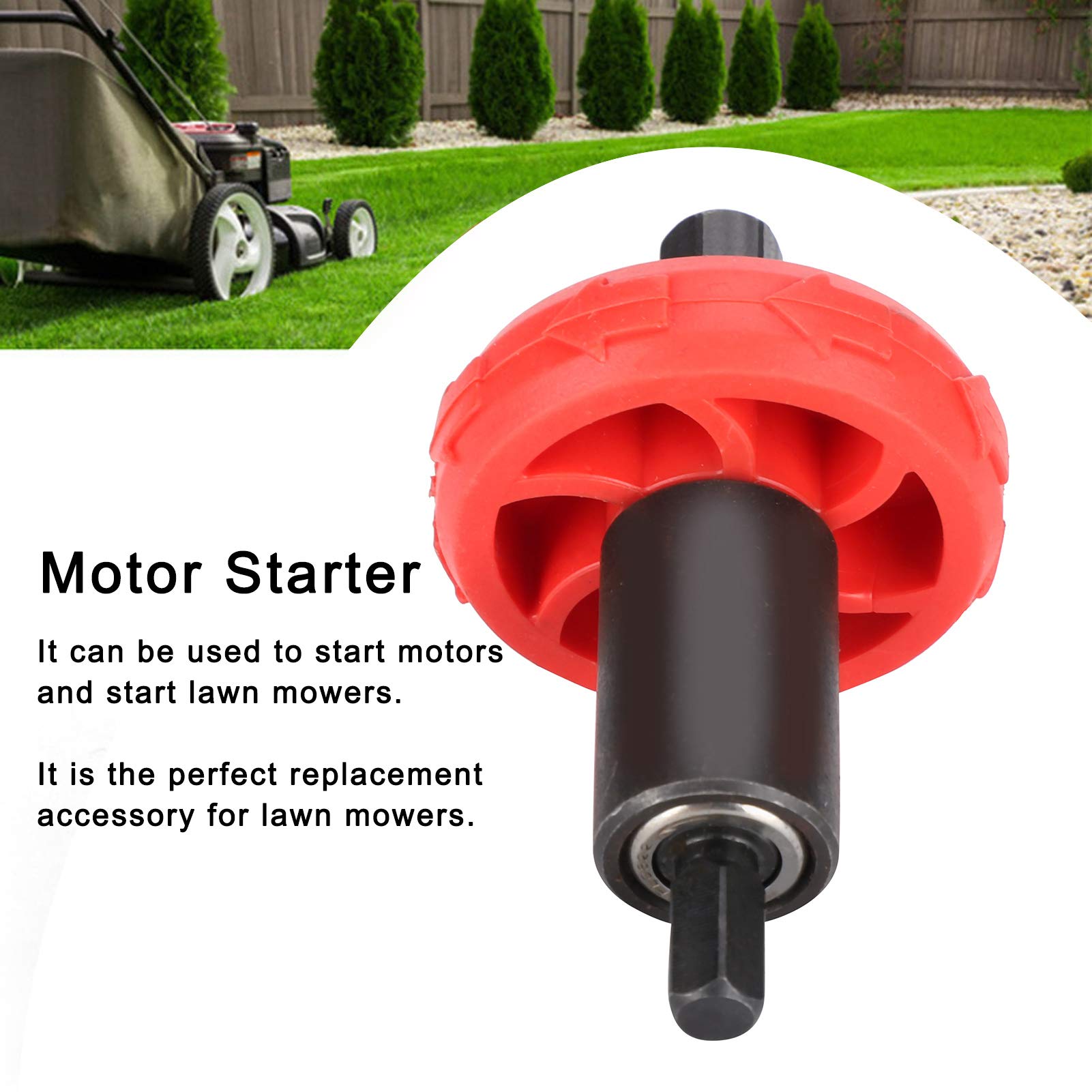 Electric Engine Drill Bit Adapter - Jump Start Drill Bit for Electric Mower & Handheld Power Tools - Compatible with String Trimmers, Leaf Blowers & Electric Start Equipment | Perfect for Lawn Care, Gardening & Outdoor Power Tool Maintenance
