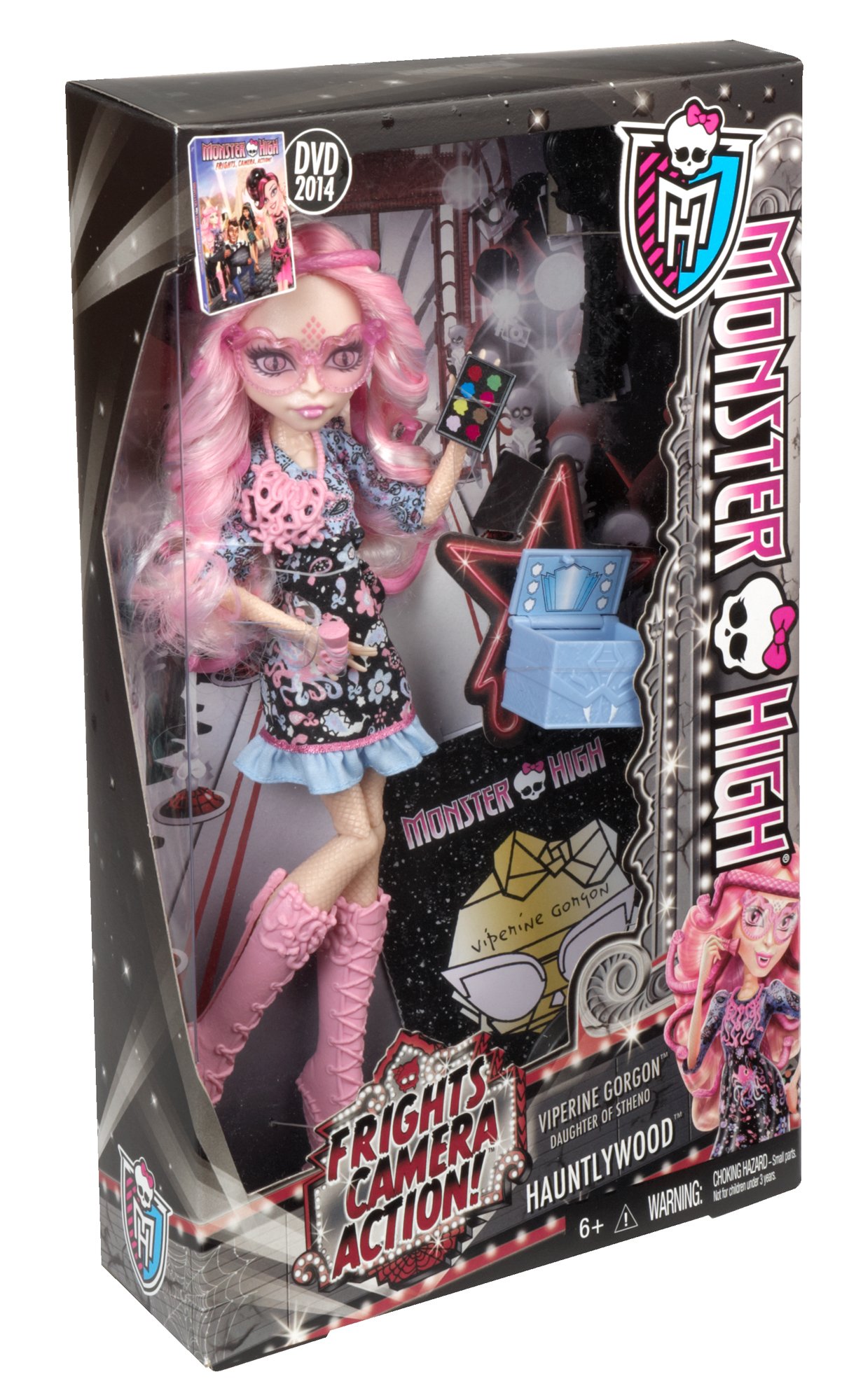Monster High Frights Camera Action Viperine Gorgon Doll - Collectible Fashion Doll for Kids & Fans | Perfect for Playtime, Display & Gift Giving