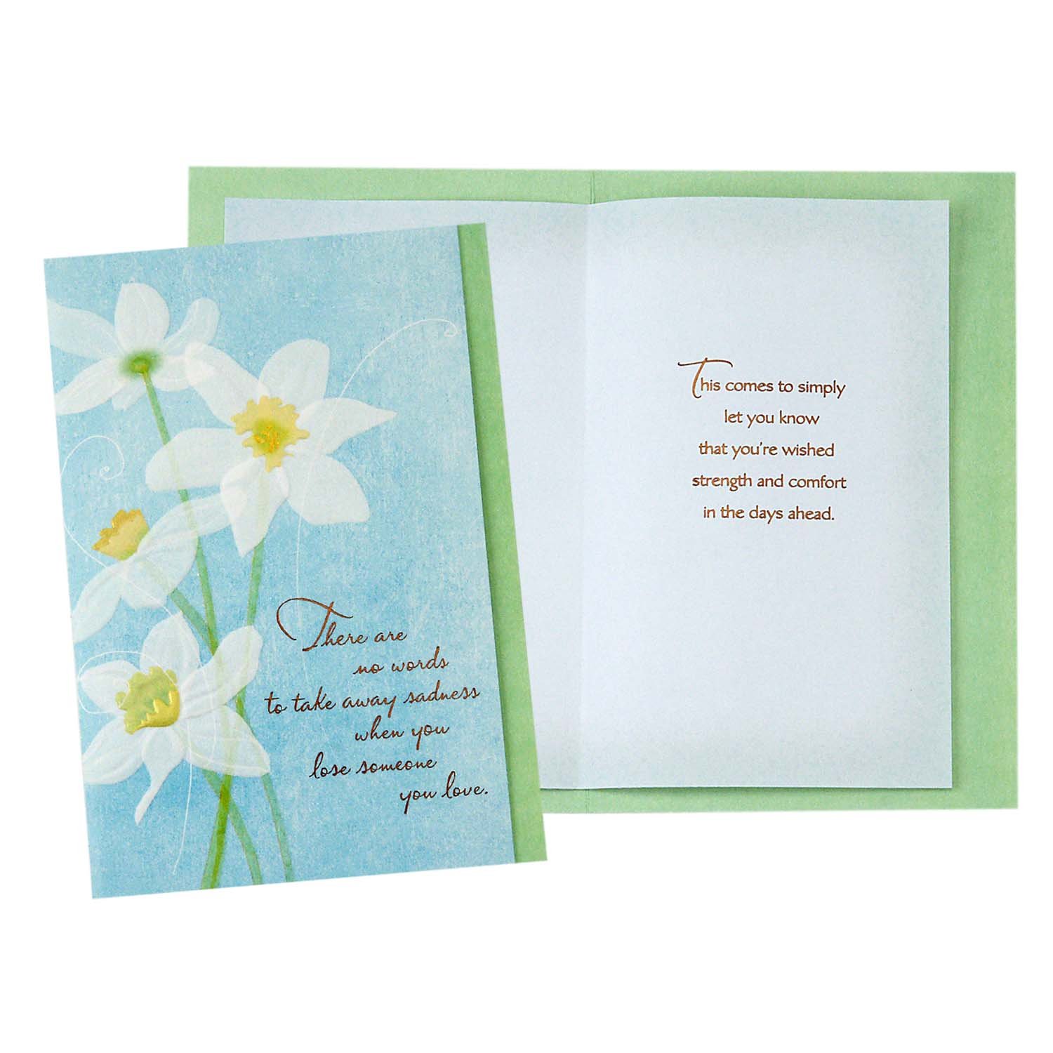 Hallmark Sympathy Cards Assortment Pack - 5 Thoughtful Condolence Cards with Envelopes | Funeral, Memorial Service & Bereavement Gifts | Perfect for Loss of Loved One, Friend or Family Member