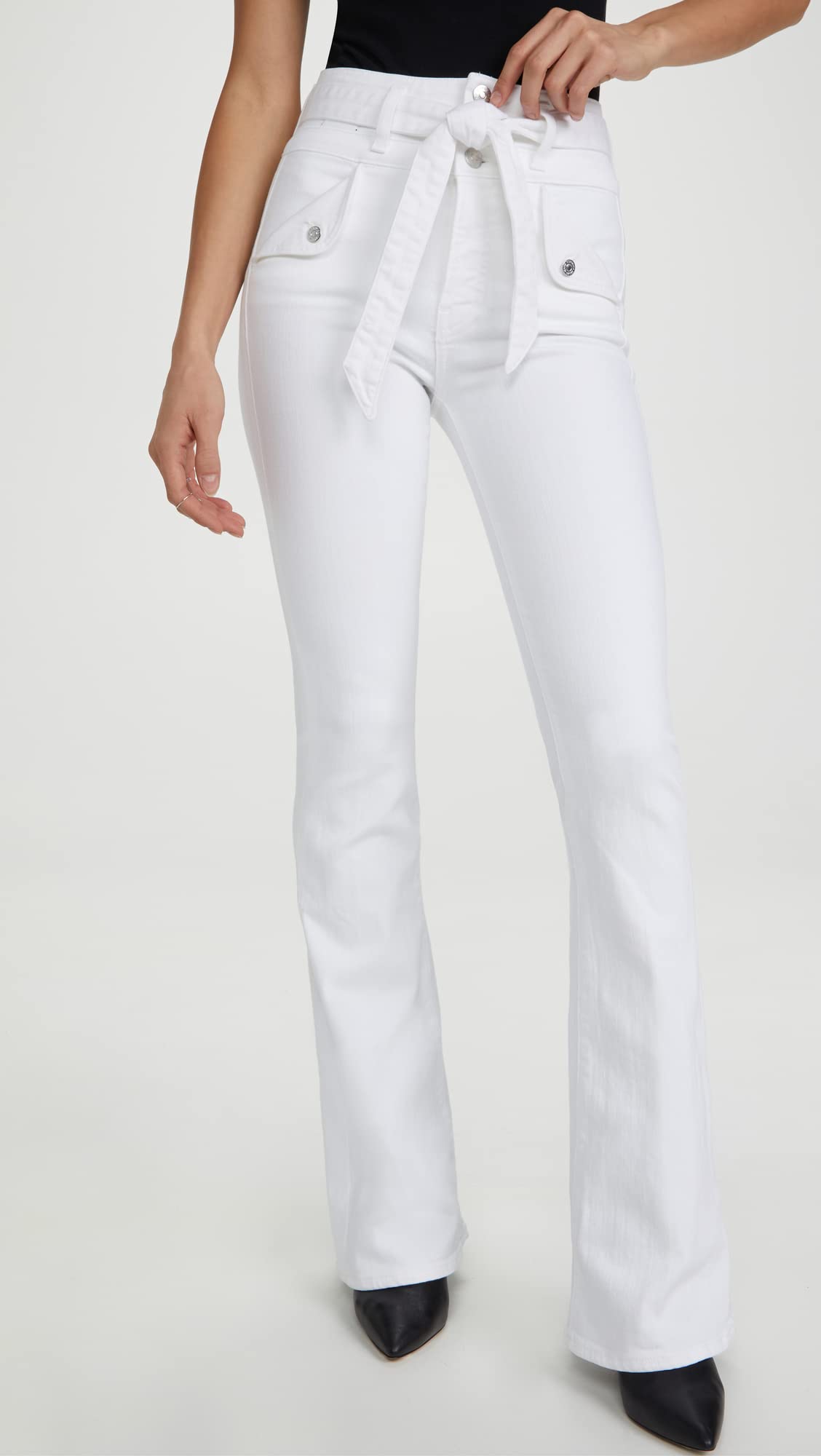 Women's Giselle Skinny Flare Jeans - High Waisted Stretch Denim Pants for Casual & Office Wear | Perfect for Work, Date Night & Everyday Outfits