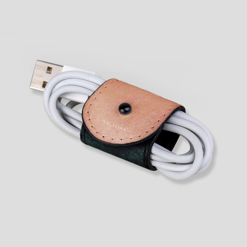 Eco-Friendly Peach & Forest Green Luxe Shapes EcoWrap Cord - Perfect for Gift Wrapping, DIY Crafts, and Home Decor