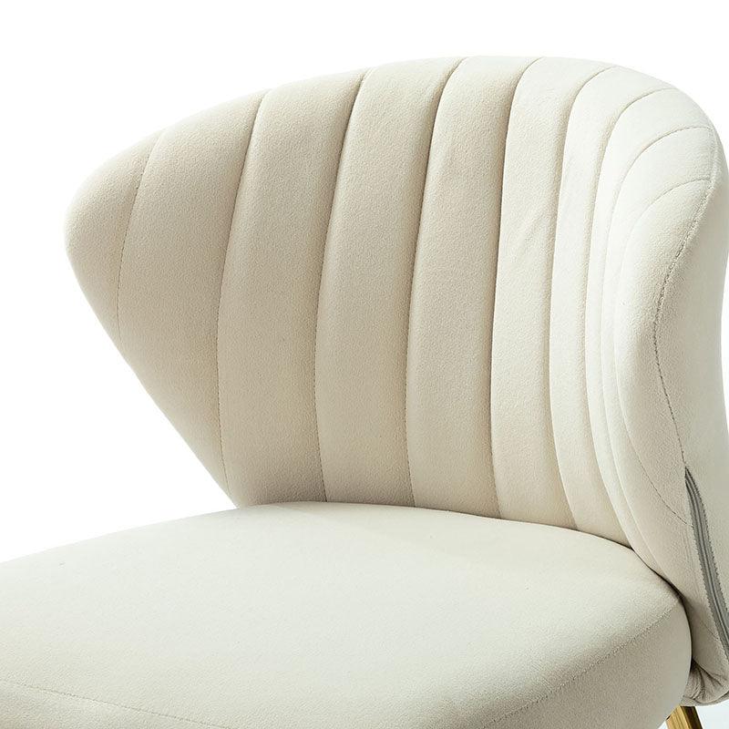 Modern Dining Chairs Set of 4 - Mid Century Metal Leg Side Chairs for Kitchen, Dining Room & Office - Aruna Contemporary Upholstered Seating