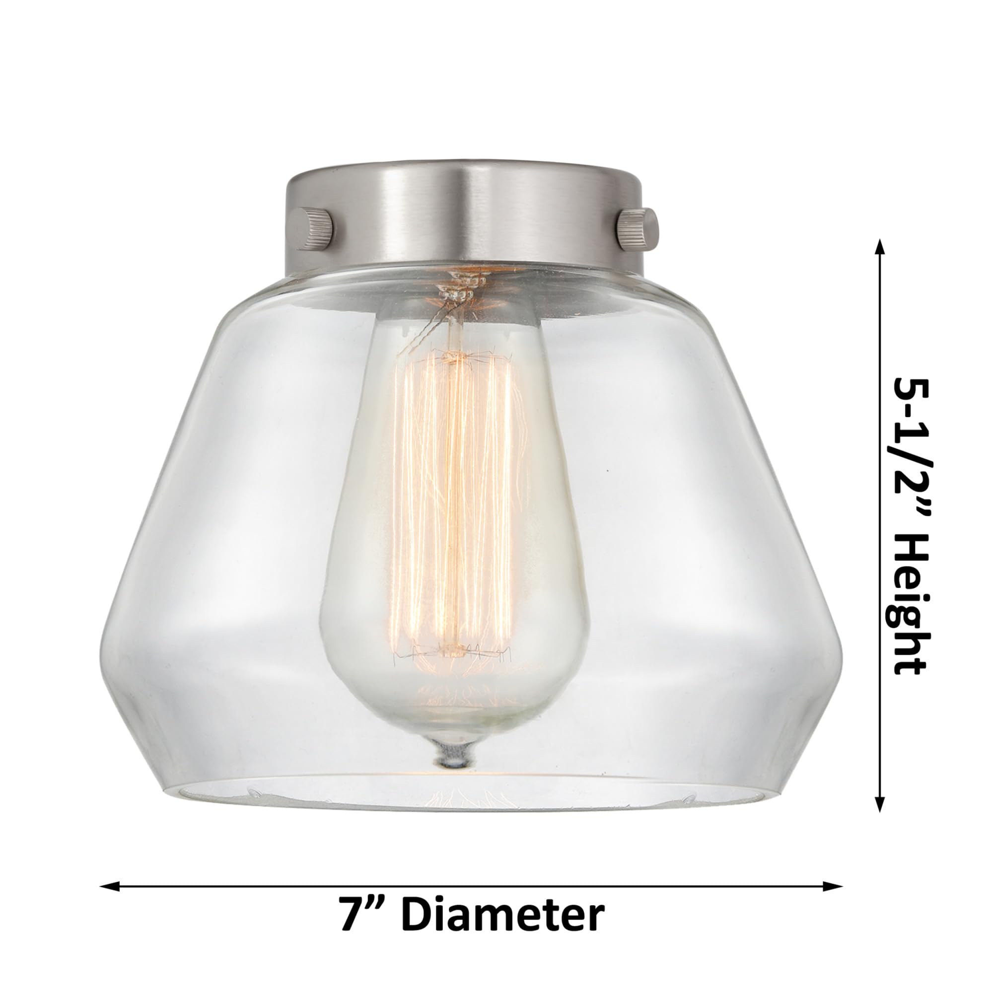 Fulton 2 Light Bathroom Vanity Light Fixture - Oil Rubbed Bronze Finish - Perfect for Bathroom Mirror Lighting and Modern Home Decor