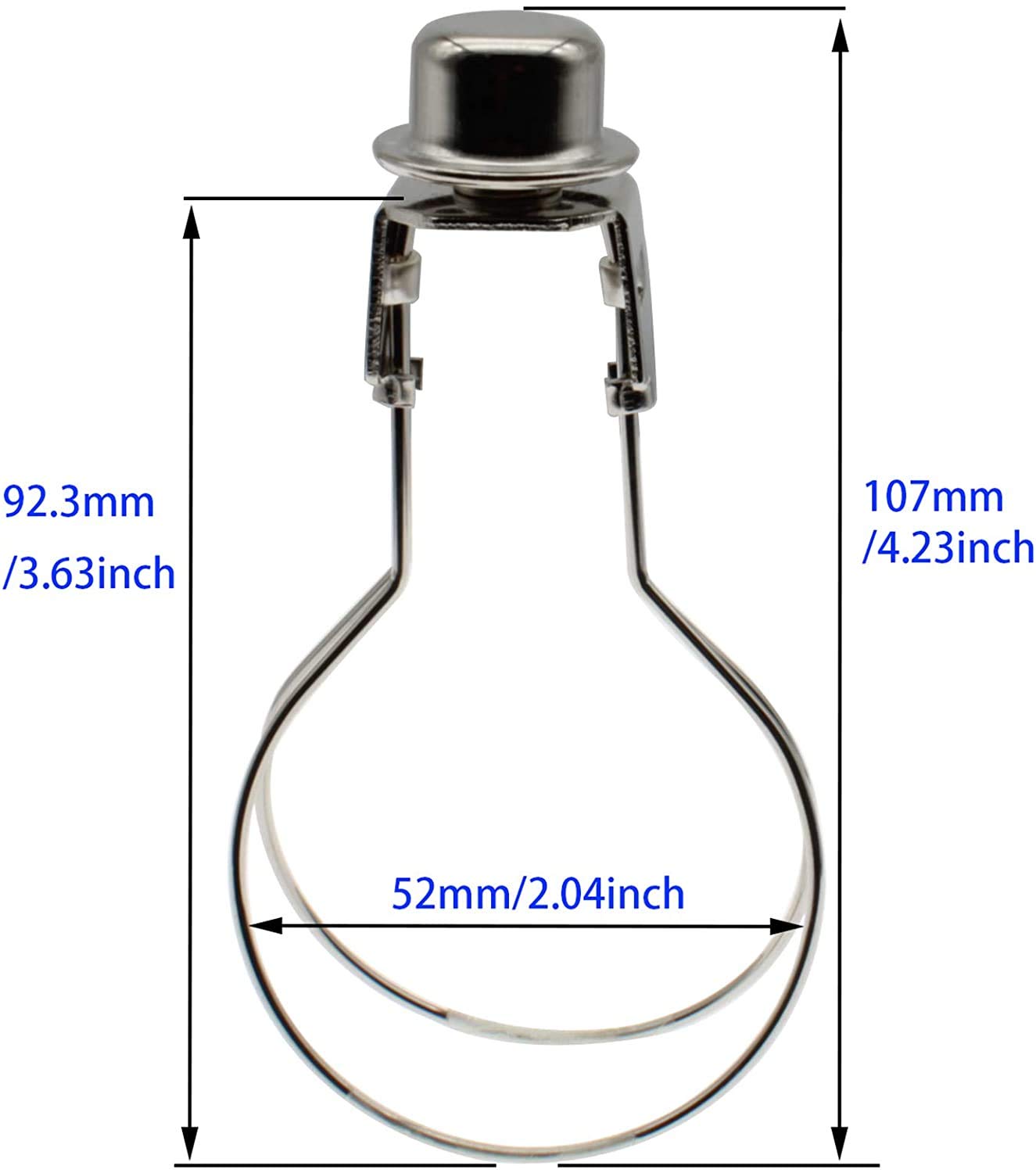 1PCS Black Round Clip-On Lamp Shade Adapter for Light Bulbs - DIY Lighting Projects, Home Decor, Table & Floor Lamp Accessories - Perfect for Bedroom, Living Room, Office Lighting Upgrade