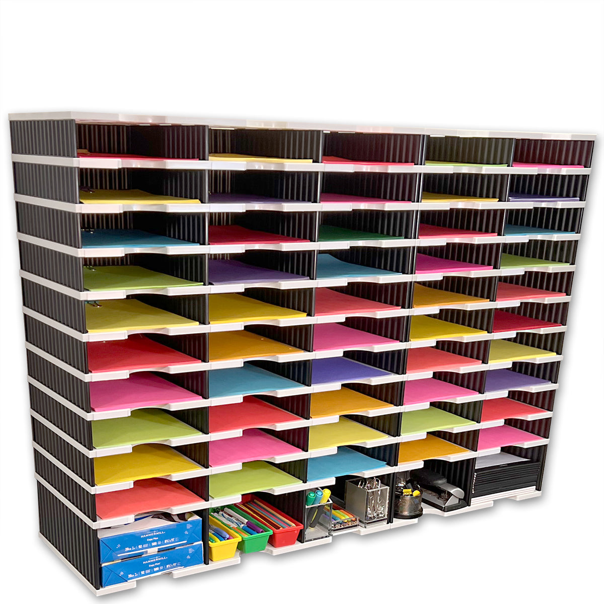 Ultimate Office TierDrop™ PLUS 50 Slot with Riser Storage Base - 47.5
