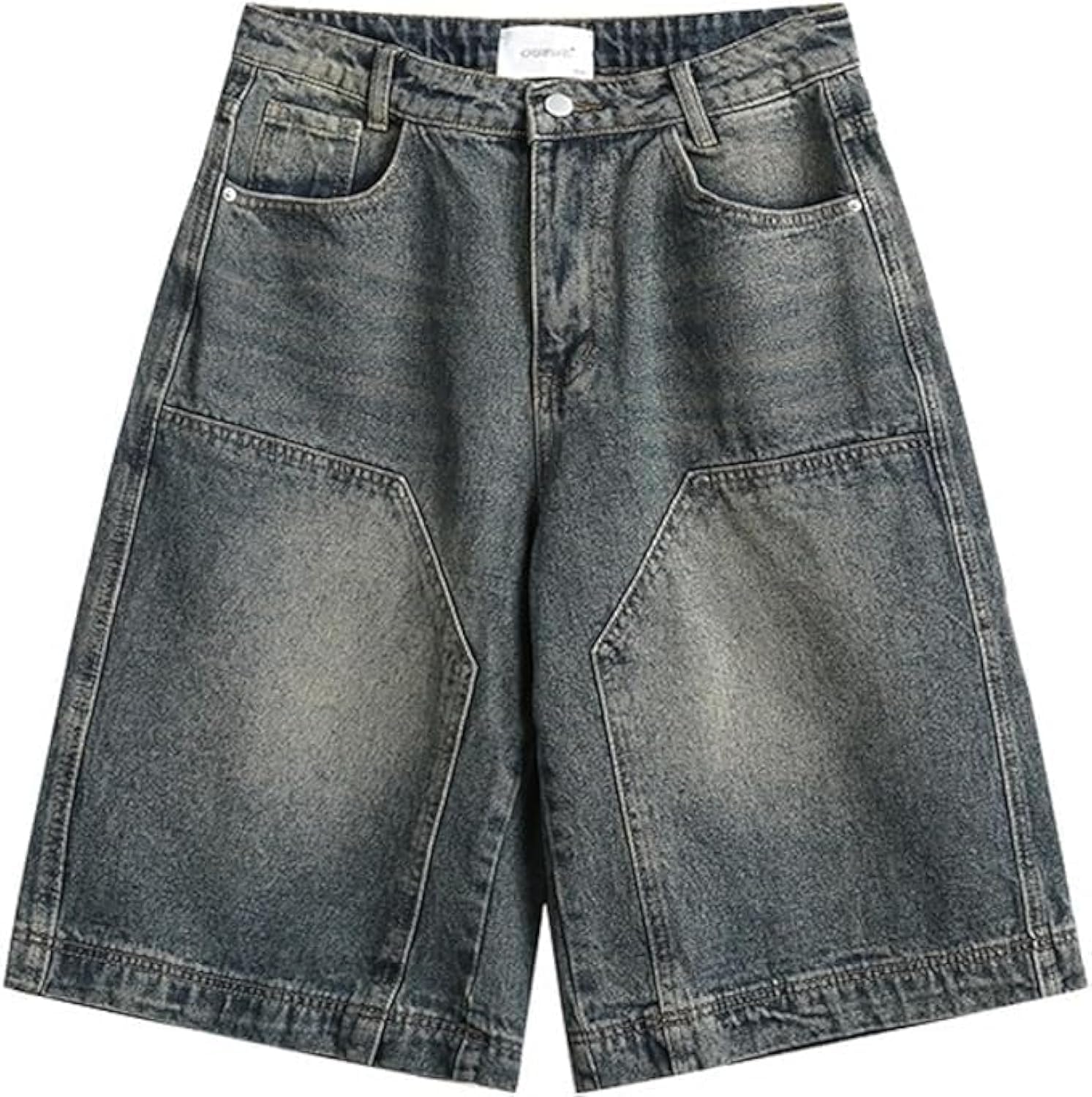 Trendy Y2K Vintage Acid Wash Streetwear Jorts - Baggy Denim Shorts for Women & Men | Perfect for Summer Outfits, Casual Wear & Retro Fashion