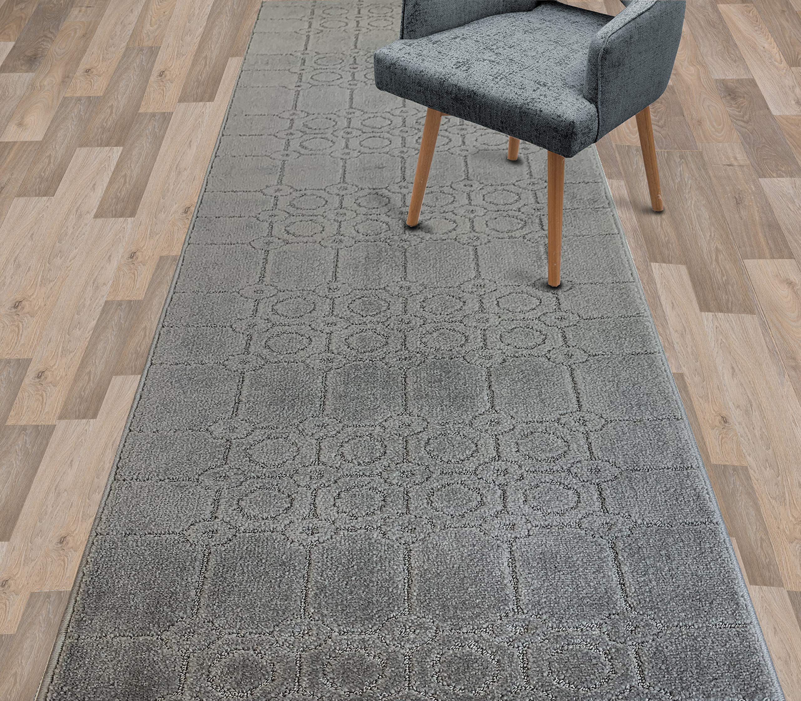 Non-Slip Narrow Indoor Carpet Runner Rug - 2'1