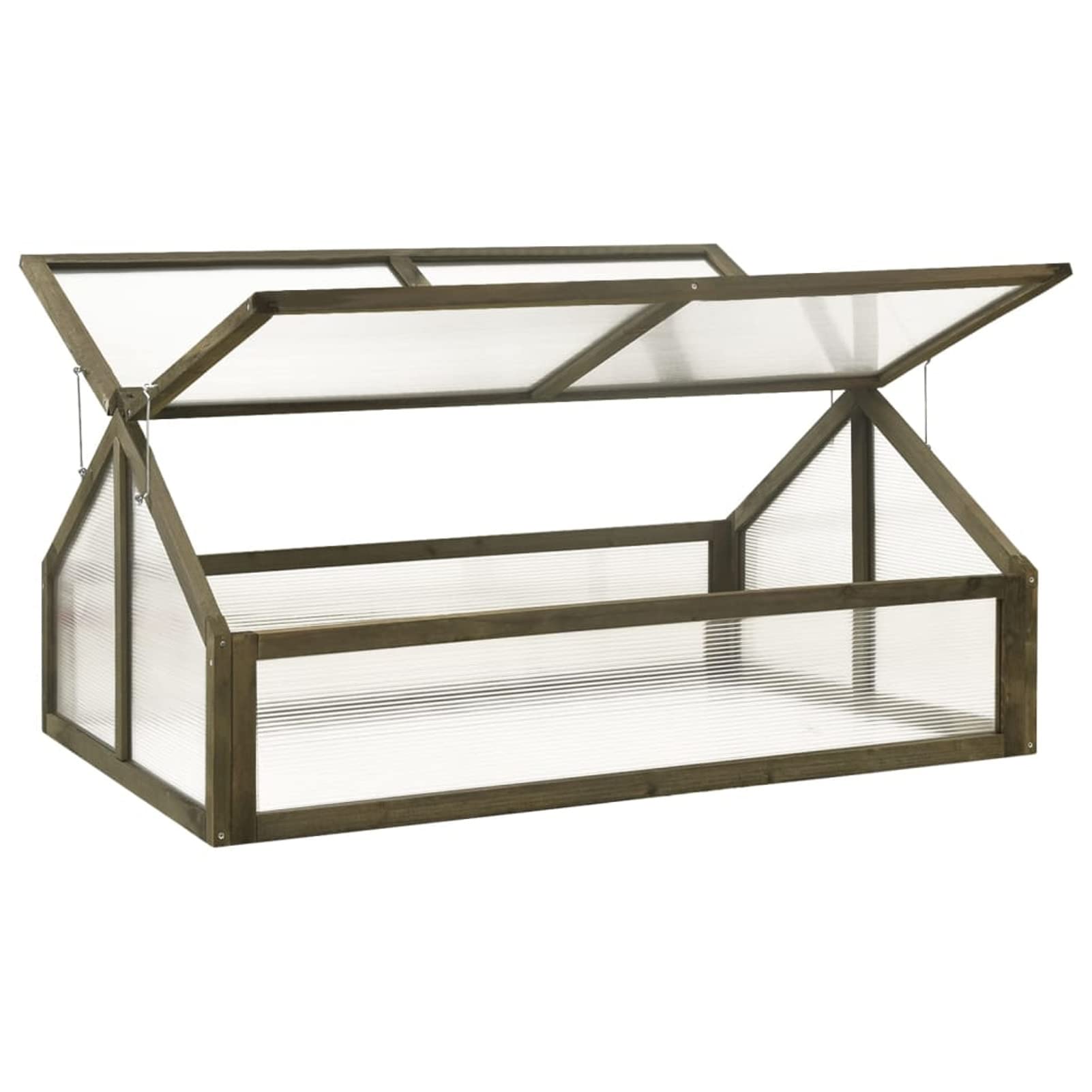 Tidyard Firwood Greenhouse with Openable Roof - 44.8