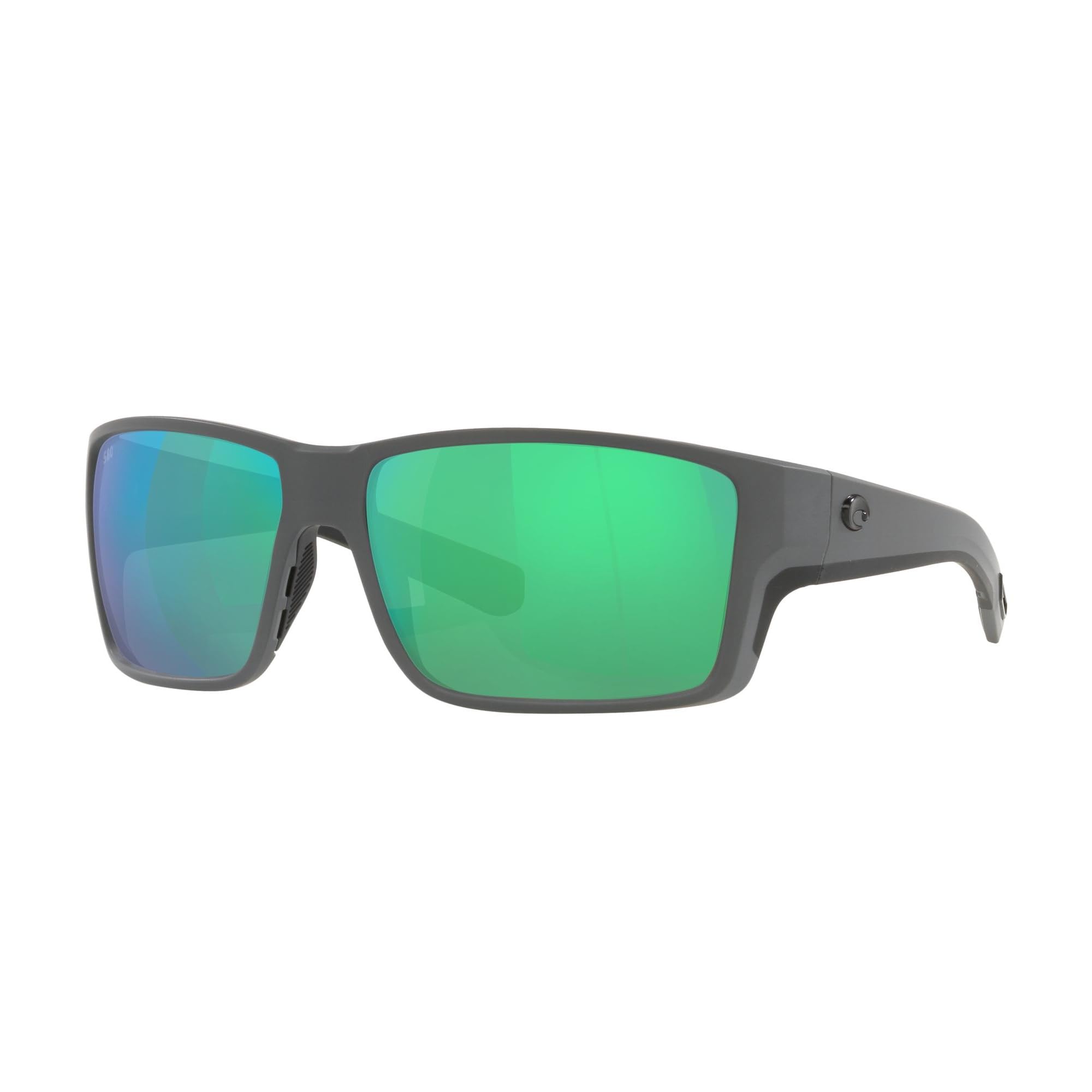 Costa Del Mar Reefton PRO Polarized Sunglasses for Men - UV Protection Fishing, Boating & Beach Sunglasses - Gray/Green Mirror 580G Lens - Size 63 - Perfect for Outdoor Sports & Summer Activities