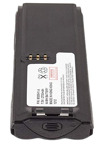 Rechargeable 7.2V 2700mAh Ni-MH Battery for Motorola NTN8297A Two-Way Radio - Long-Lasting Power for Business, Security & Outdoor Communication