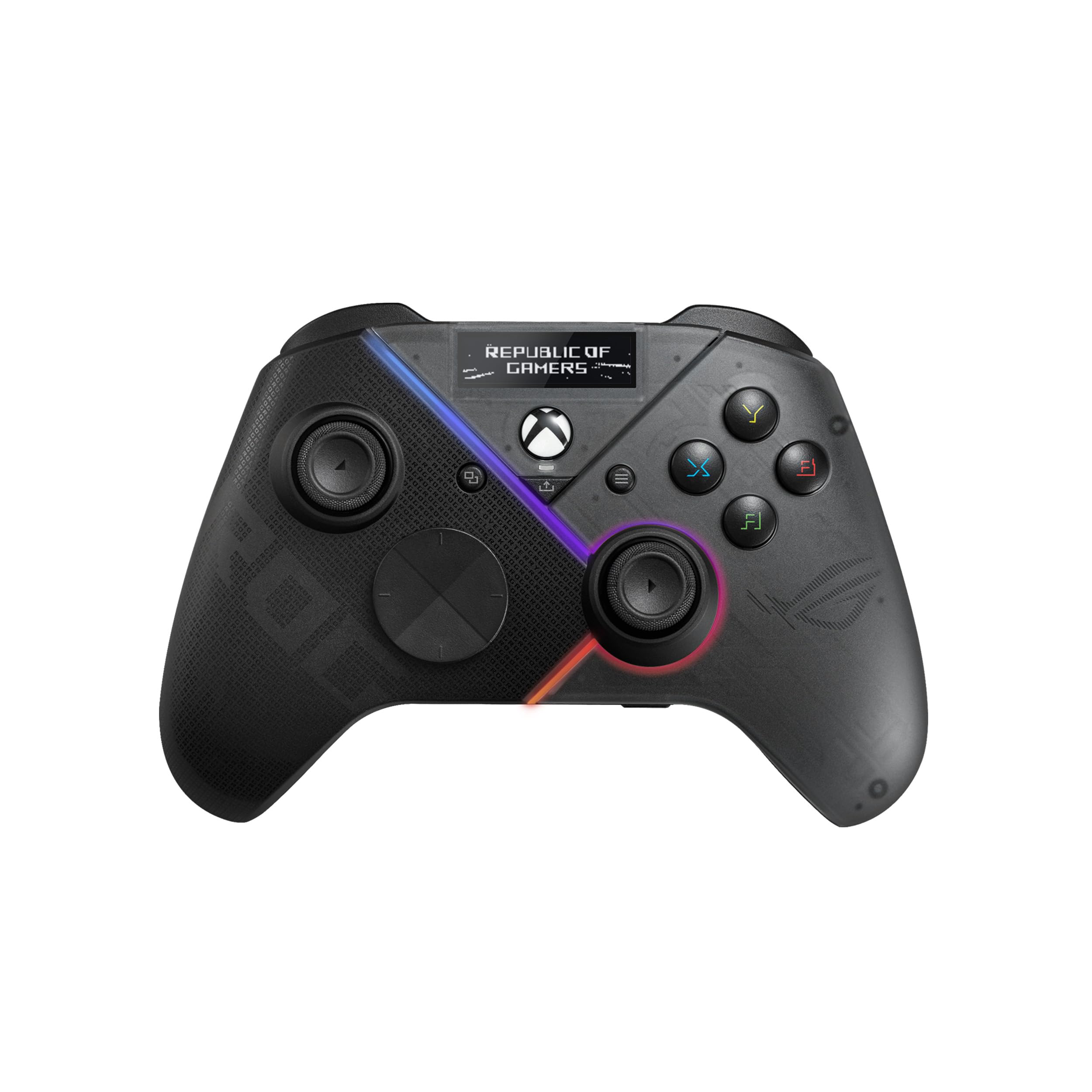 ASUS ROG Raikiri Pro Wireless Gaming Controller for PC - Tri-Mode Connectivity (USB-C Wired/2.4GHz/Bluetooth), Built-in OLED Display, 4 Rear Buttons, Customizable Triggers, ESS DAC - Perfect for Competitive Gaming, Streaming & Esports Tournaments