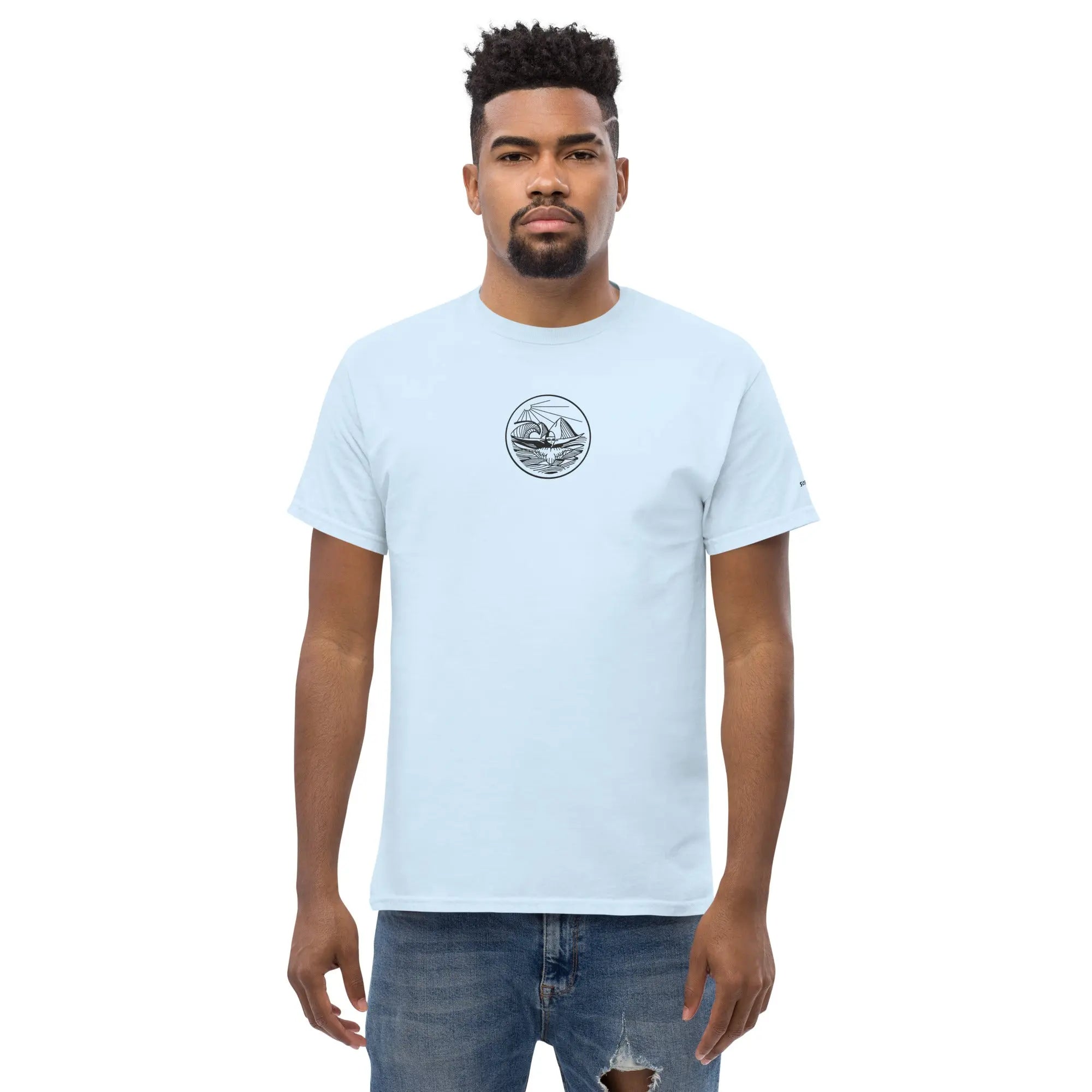 Designer Mountain Swimmer Graphic T-Shirt - Unisex Casual Tee for Men & Women | Perfect for Outdoor Adventures, Beach Trips, and Streetwear Fashion