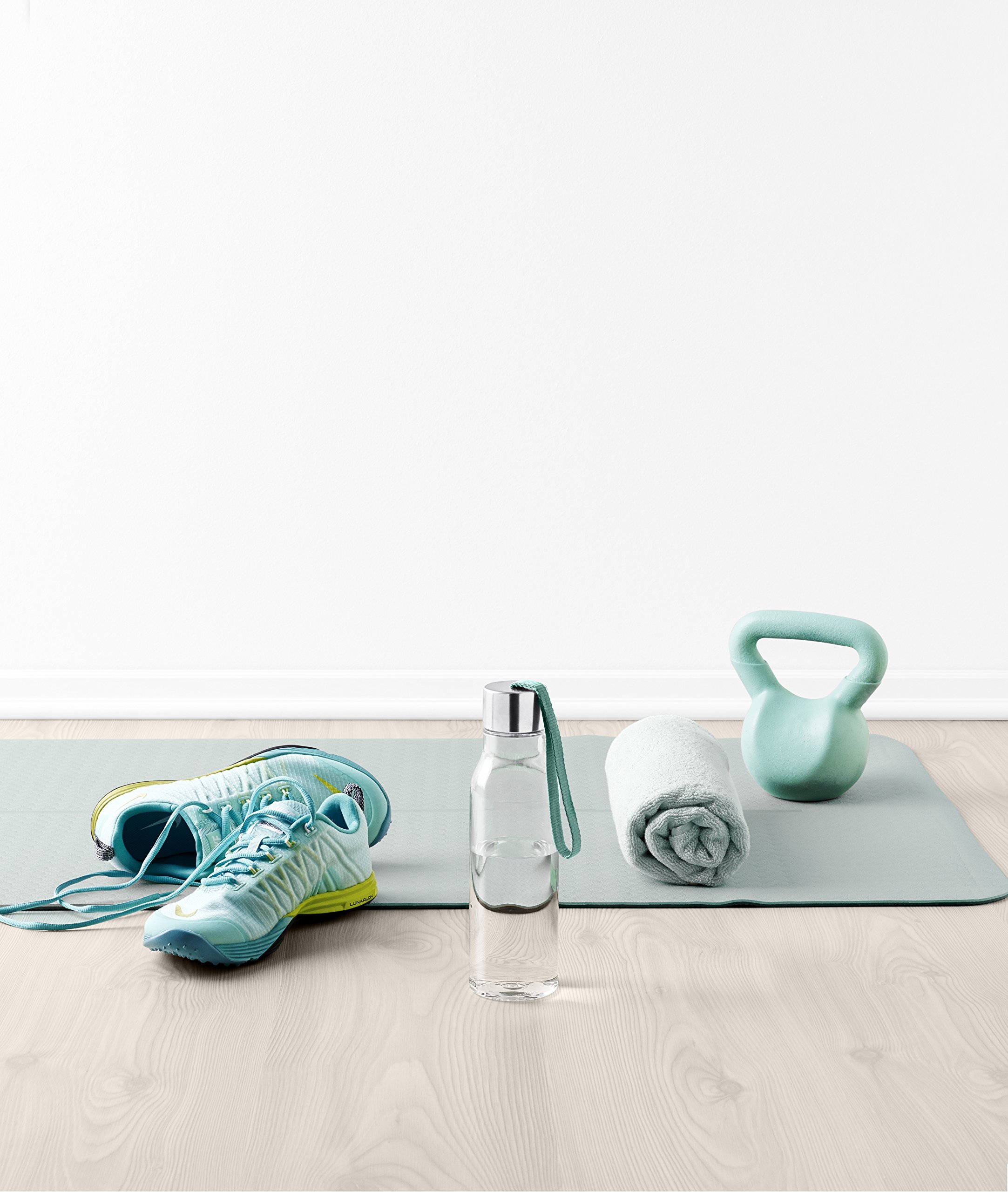 Eva Solo 17oz BPA-Free Plastic Drinking Bottle - Impact Resistant, Dishwasher Safe (Except Lid) - Premium Danish Design for Gym, Hiking & Everyday Use - Grey
