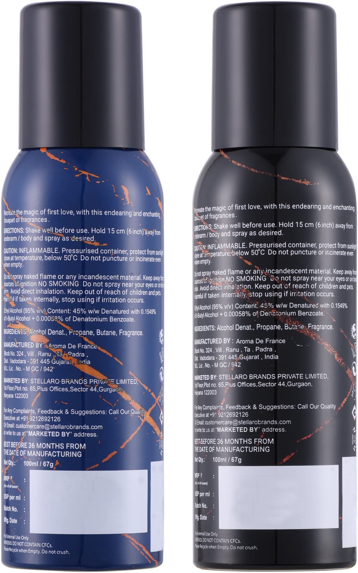 NORD Men's Deodorant Body Spray - Dare & Play Date Scent (2-Pack, 100ml Each) | Long-Lasting Fragrance Gift Set for Men | Perfect for Gym, Work & Everyday Use