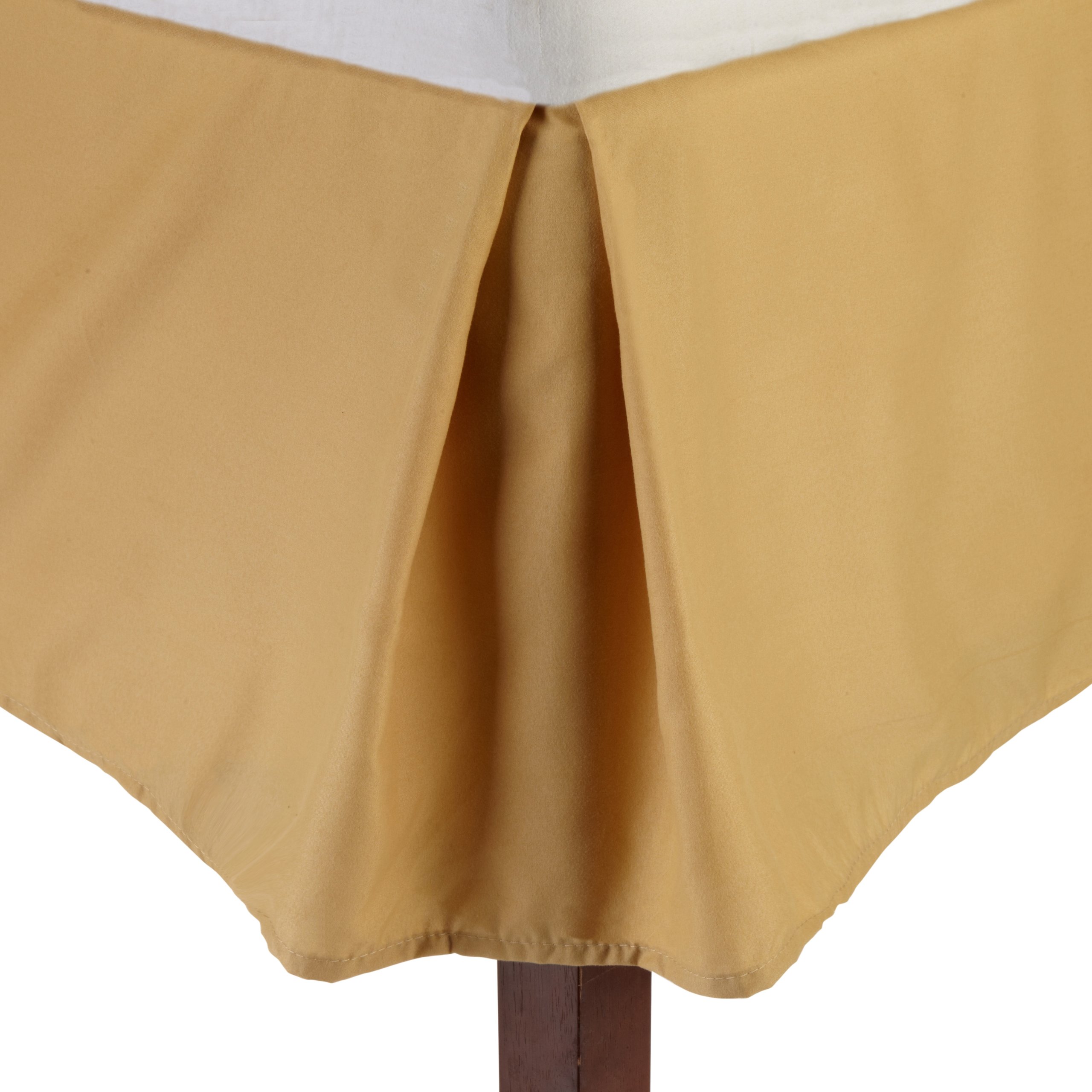 Premium Solid Tailored Bed Skirt/Dust Ruffle - King Size, Mocha Chocolate/Bronze Color - Perfect for Luxury Bedroom Decor & Hotel Style Bedding