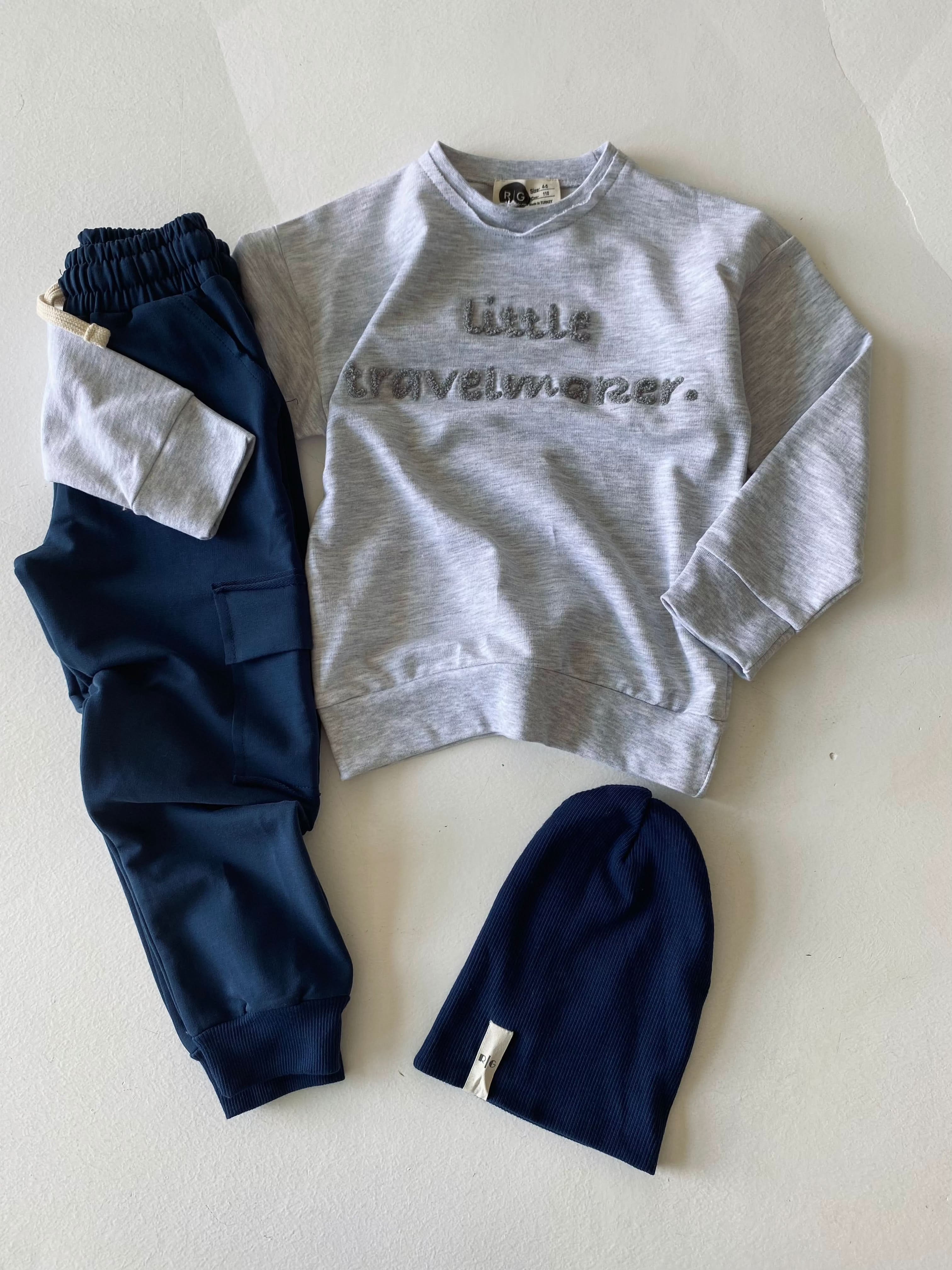 Kids' Hooded Sweatshirt & Jogger Set - Soft Cotton Fleece Pullover & Pants for Boys & Girls - Cozy Lounge Wear for Playdates, School & Home Activities