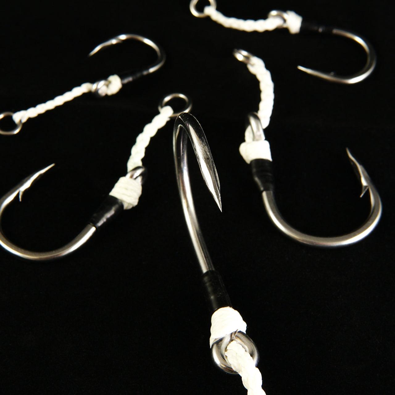 Jigging World Demon Single Assist Hooks - Premium Saltwater Fishing Hooks for Tuna, Swordfish & Big Game Fishing - Heavy Duty Stainless Steel Hooks with Sharp Point for Deep Sea & Offshore Angling