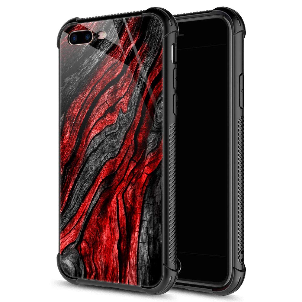 CARLOCA iPhone 8 Case - Wood Grain Shockproof Cover Compatible with iPhone 7/8/SE 2020 | Anti-Scratch Hard Back Protective Case for Men & Boys | Perfect for Work, Travel & Outdoor Activities