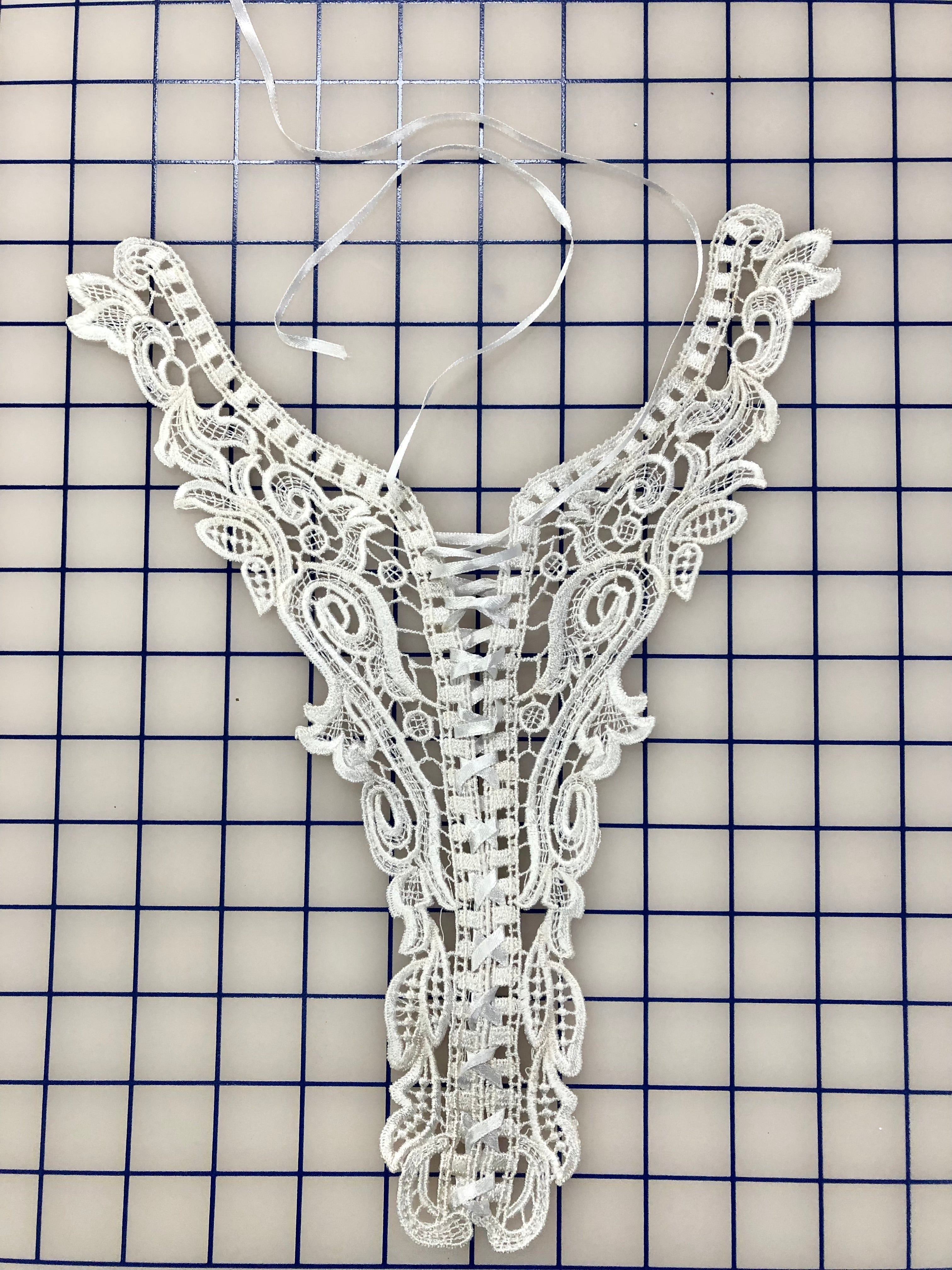 Elegant Winter White Venise Lace Corset Dress with Applique Details - Perfect for Weddings, Parties & Special Occasions