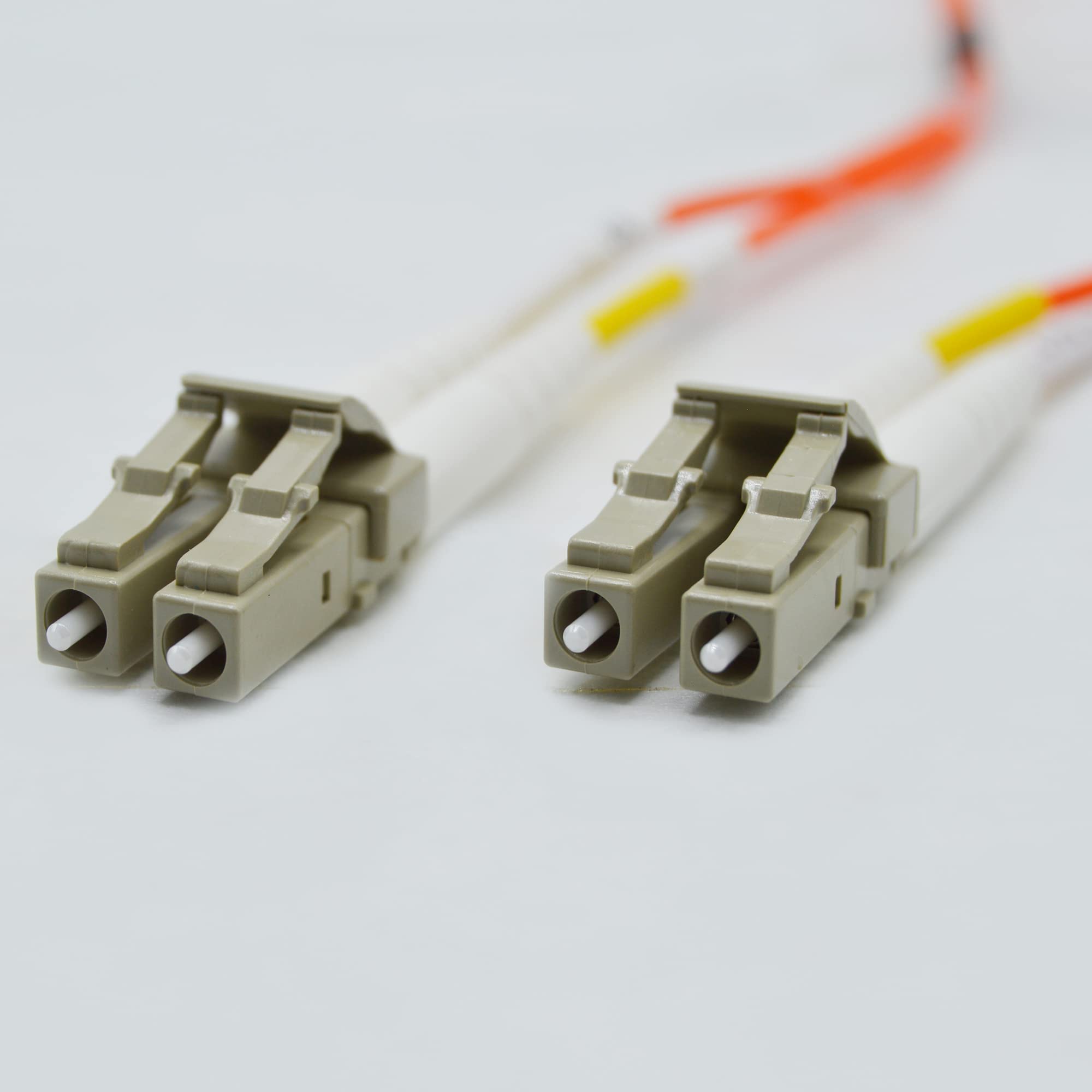 OM1 LC to LC Fiber Optic Cable 30M (98.42ft) - 1G Plenum Duplex Multimode Jumper 62.5/125 - Length Options 0.5M-300M - Made in USA - Compatible with 1G/10G SFP, 1GBase - Ideal for Data Centers, Server Rooms & Network Installations