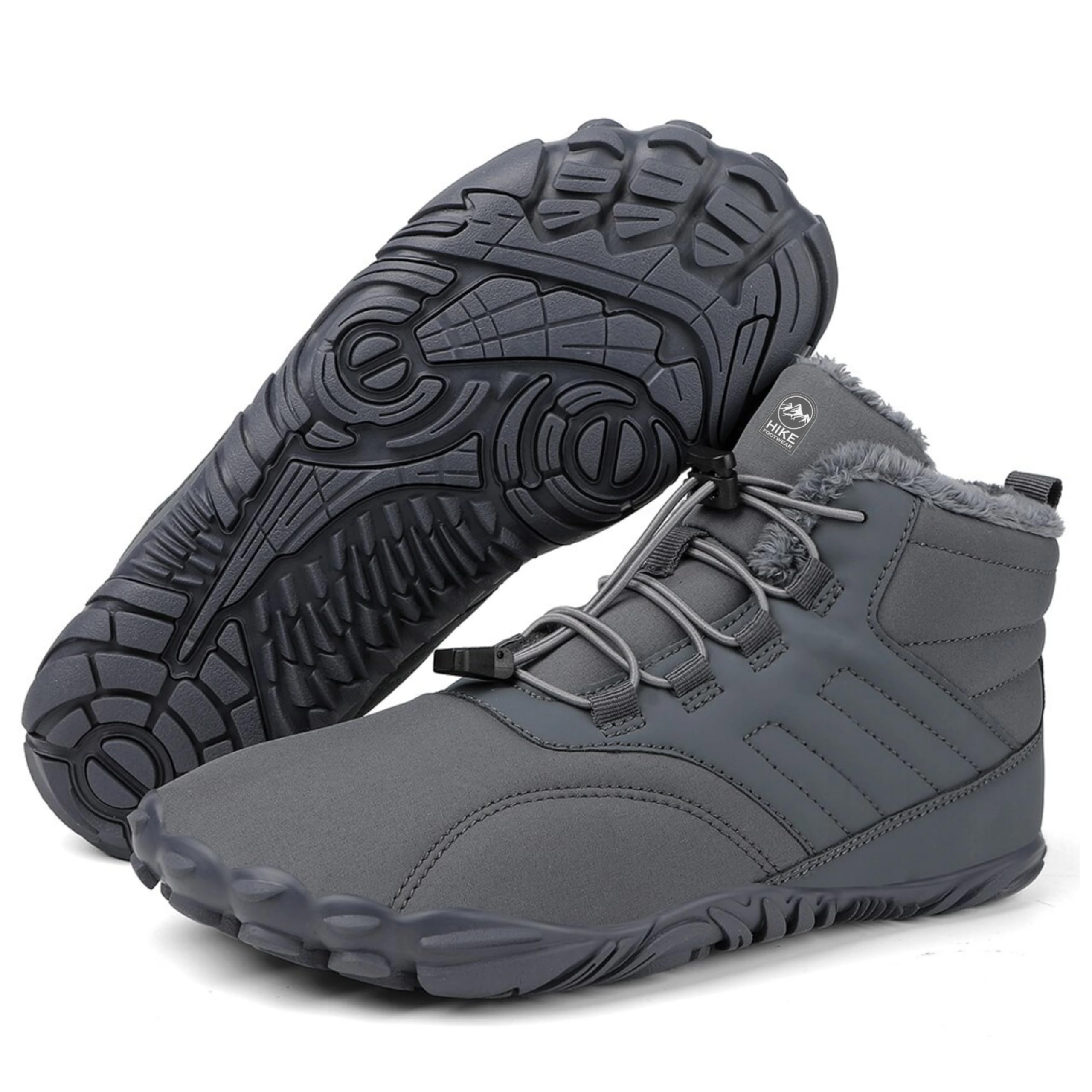 Caspar Pro HF - Non-Slip Winter Barefoot Shoes for Men & Women | Warm Comfortable Unisex Walking Boots | Indoor Outdoor Hiking & Cold Weather Activities