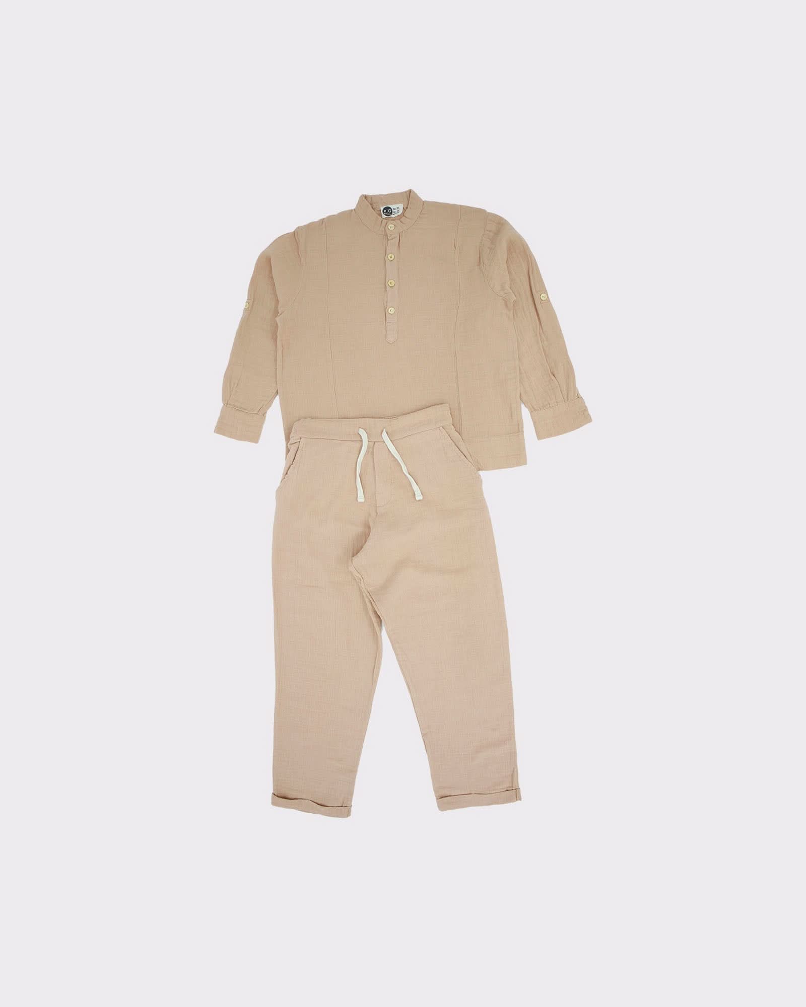 Soft Cotton Muslin Pajama Set for Women - Comfortable Lounge Wear for Home & Sleep - Perfect for Relaxing, Lounging, and Nighttime Comfort