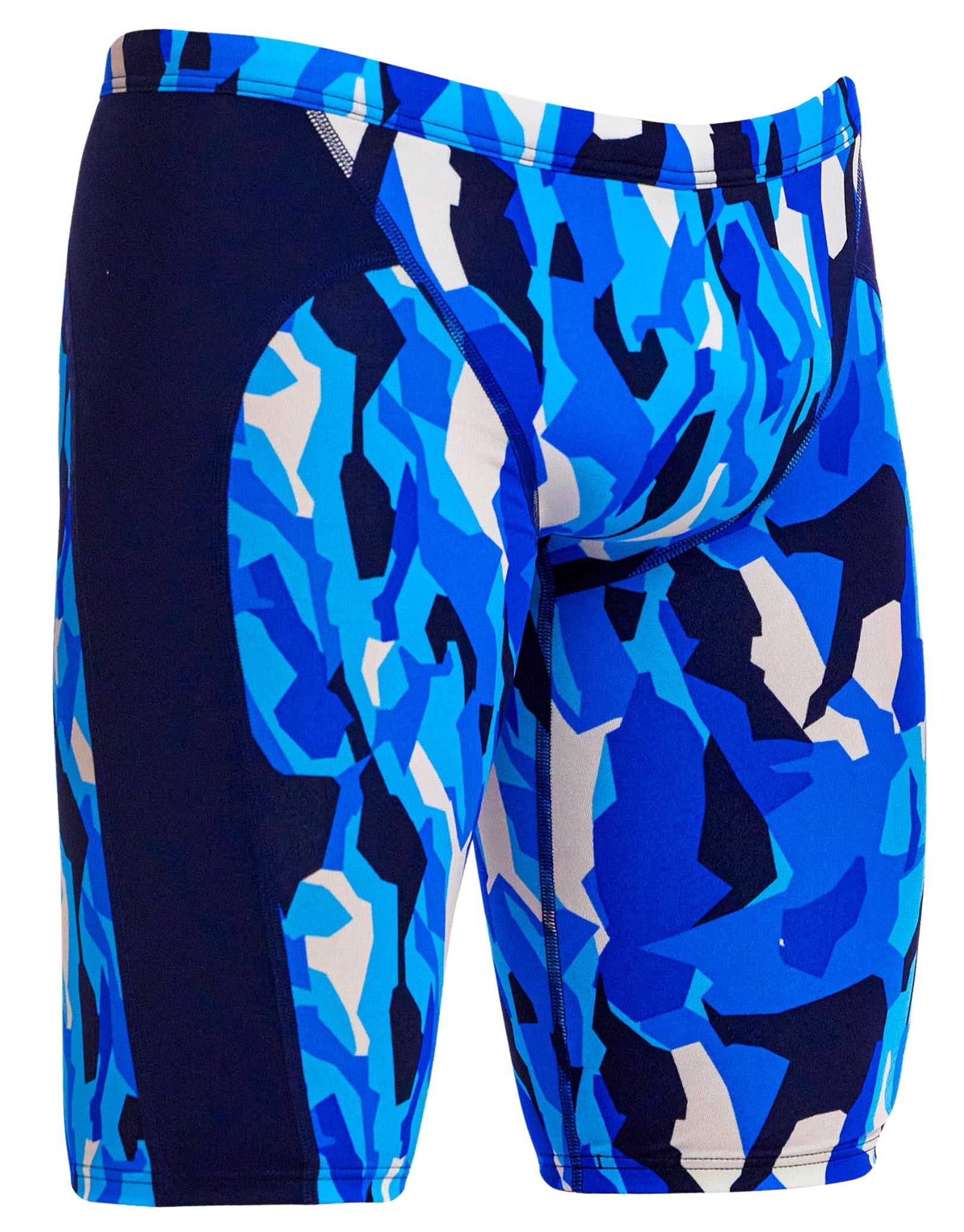 Chaz Michael Men's Swim Training Jammers - High Performance Competitive Swimwear for Lap Swimming & Water Sports - Blue