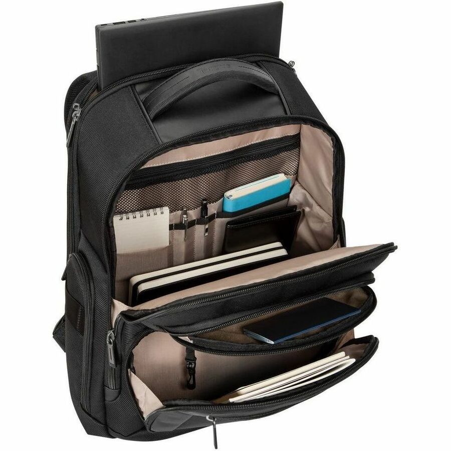 Targus Mobile Elite 15 16 Inch Laptop Backpack - Durable Business Travel Backpack for Work, School & Commuting - Water Resistant with USB Charging Port & Organizer Compartments