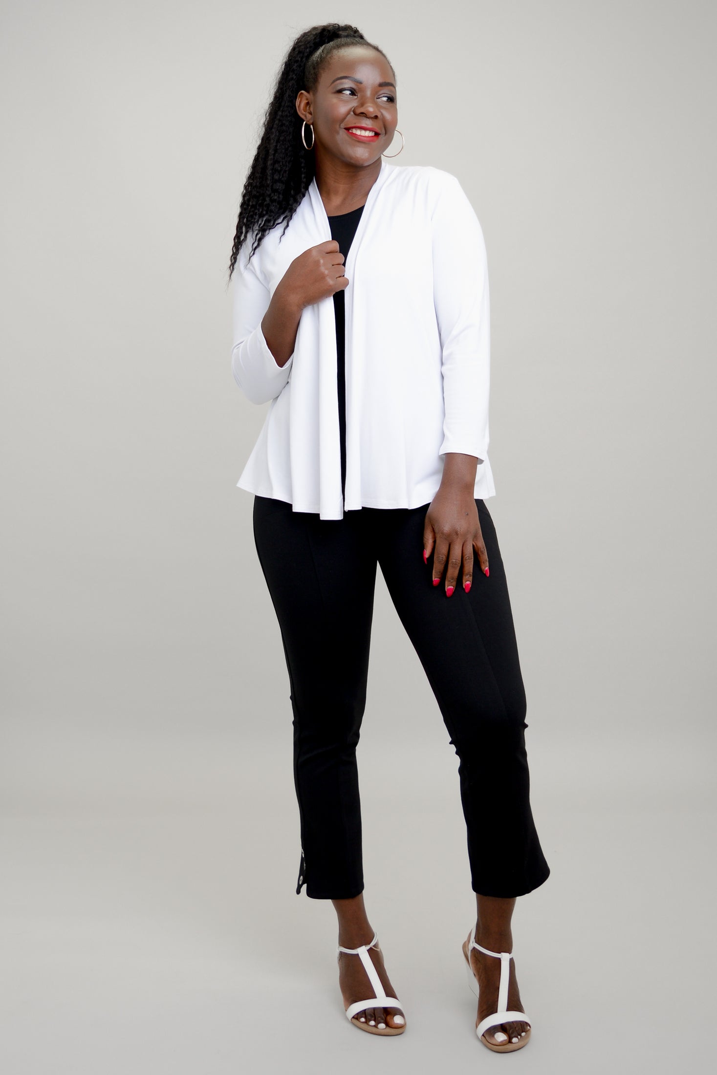 Kathy Jacket - Women's White Bamboo Jacket for Outdoor Activities and Casual Wear
