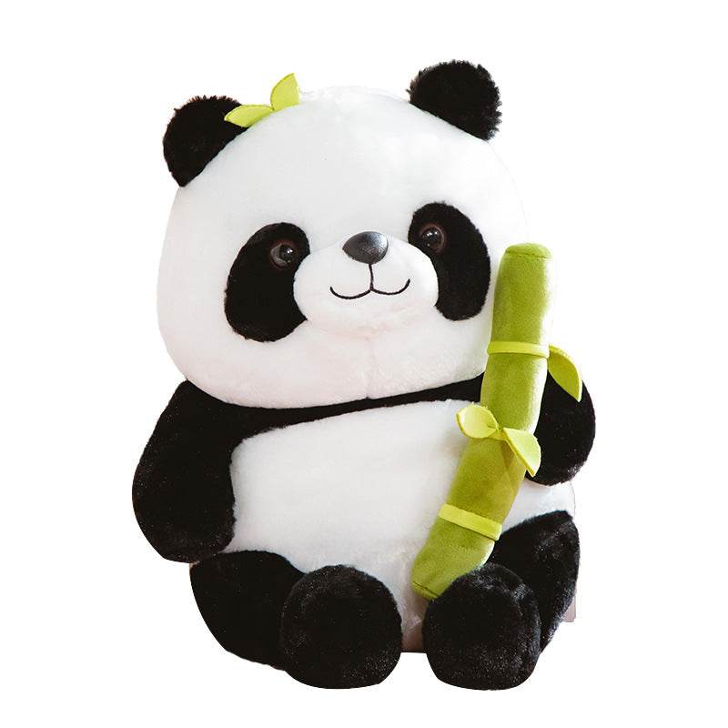 Adorable Kawaii Panda Plush Toy with Bamboo Design - Soft Cuddly Stuffed Animal for Kids & Adults | Perfect for Bedroom Decor, Gift Giving, and Stress Relief