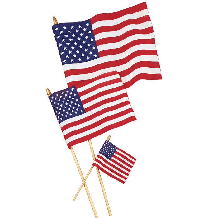 12-Piece Bulk Large American Flag Cloth Set - Perfect for Patriotic Decor, Parades & Outdoor Events