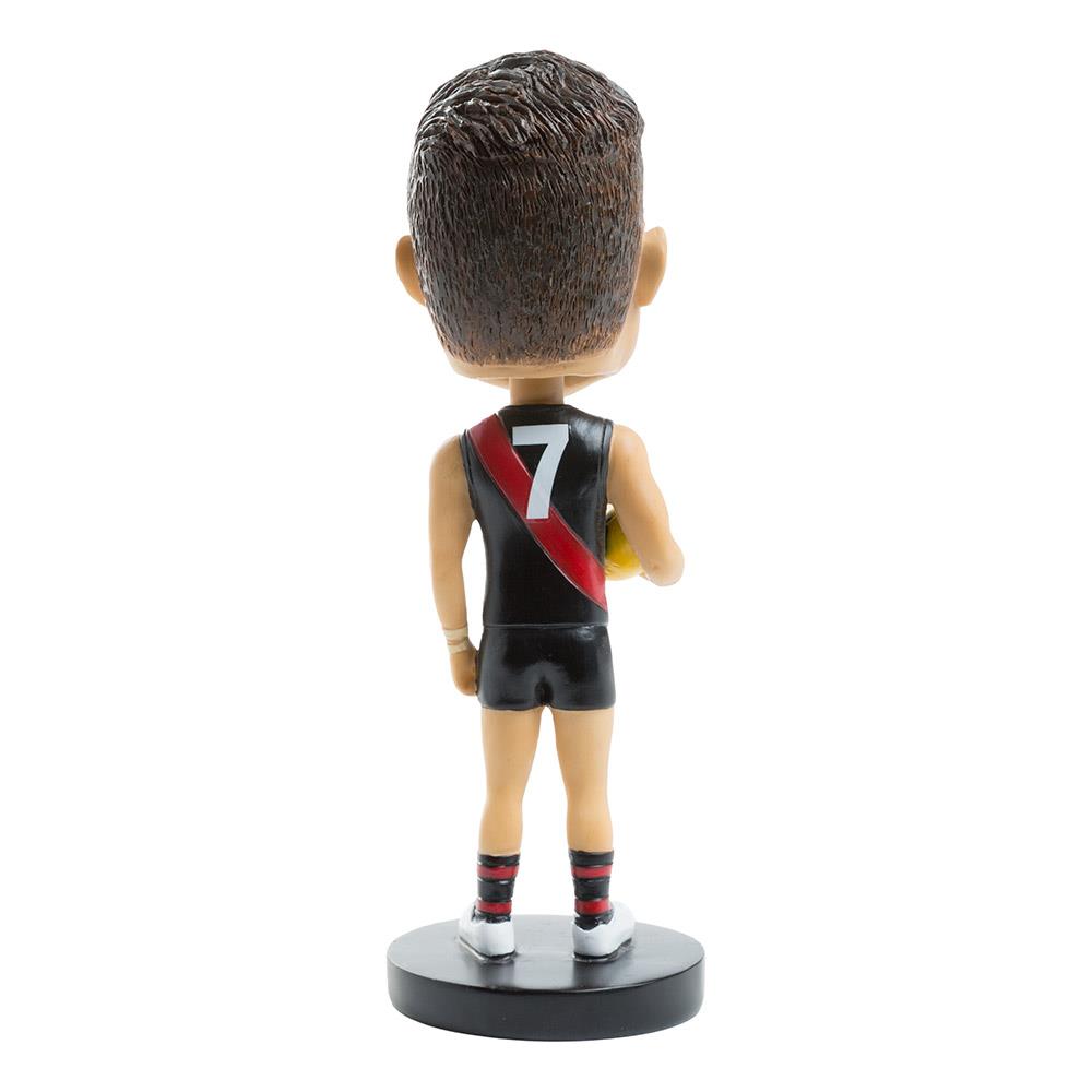 AFL Essendon Bombers Zach Merrett Bobblehead - Officially Licensed AFL Collectible for Fans, Home & Office Decor, Sports Memorabilia Gift for AFL Supporters