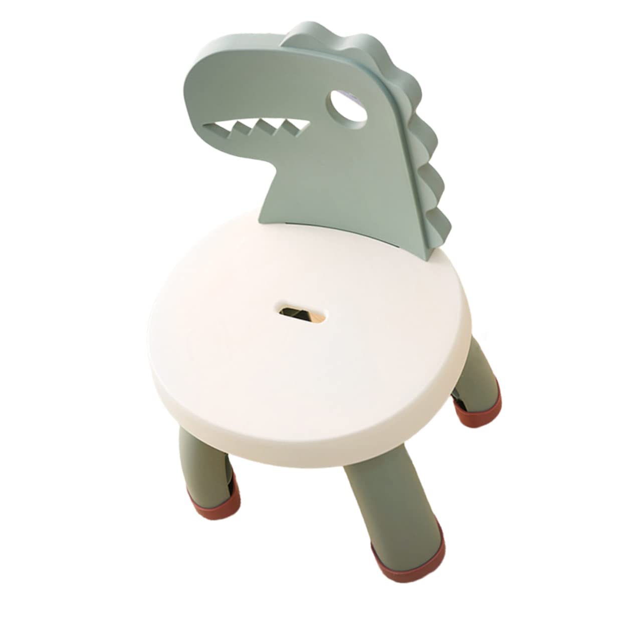 Veemoon Kids Plastic Chair - Dinosaur & Animal Design Toddler Stool for Playroom, Preschool & Camping | Anti-Fall Children's Furniture for Indoor & Outdoor Use
