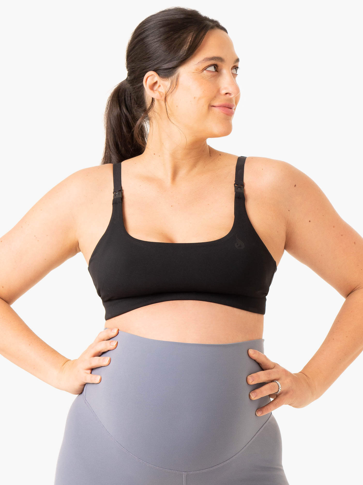 Active Bump Sports Bra for Women - High Impact Workout, Running & Gym - Breathable Black Support Bra for Fitness & Yoga