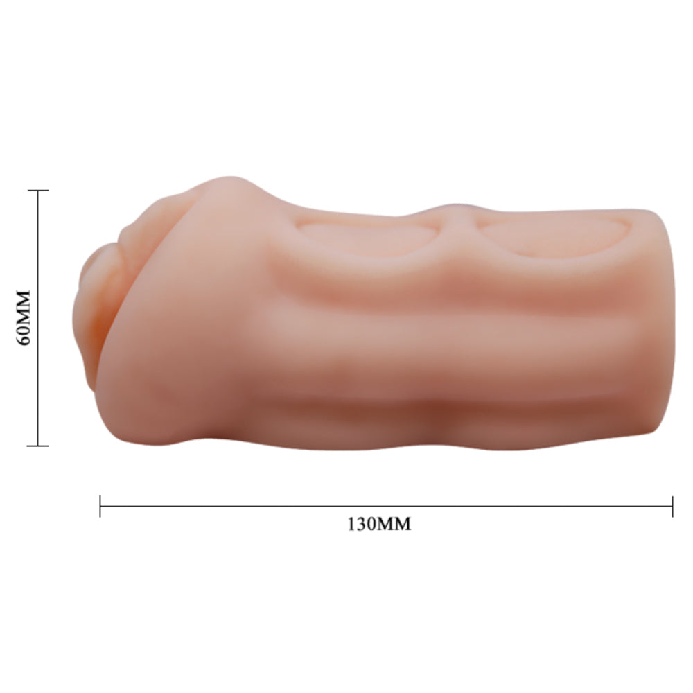 Crazy Bull Lillian Male Masturbator - Realistic Vagina Sleeve for Men with Suction & Vibration - Perfect for Solo Pleasure & Couples Play