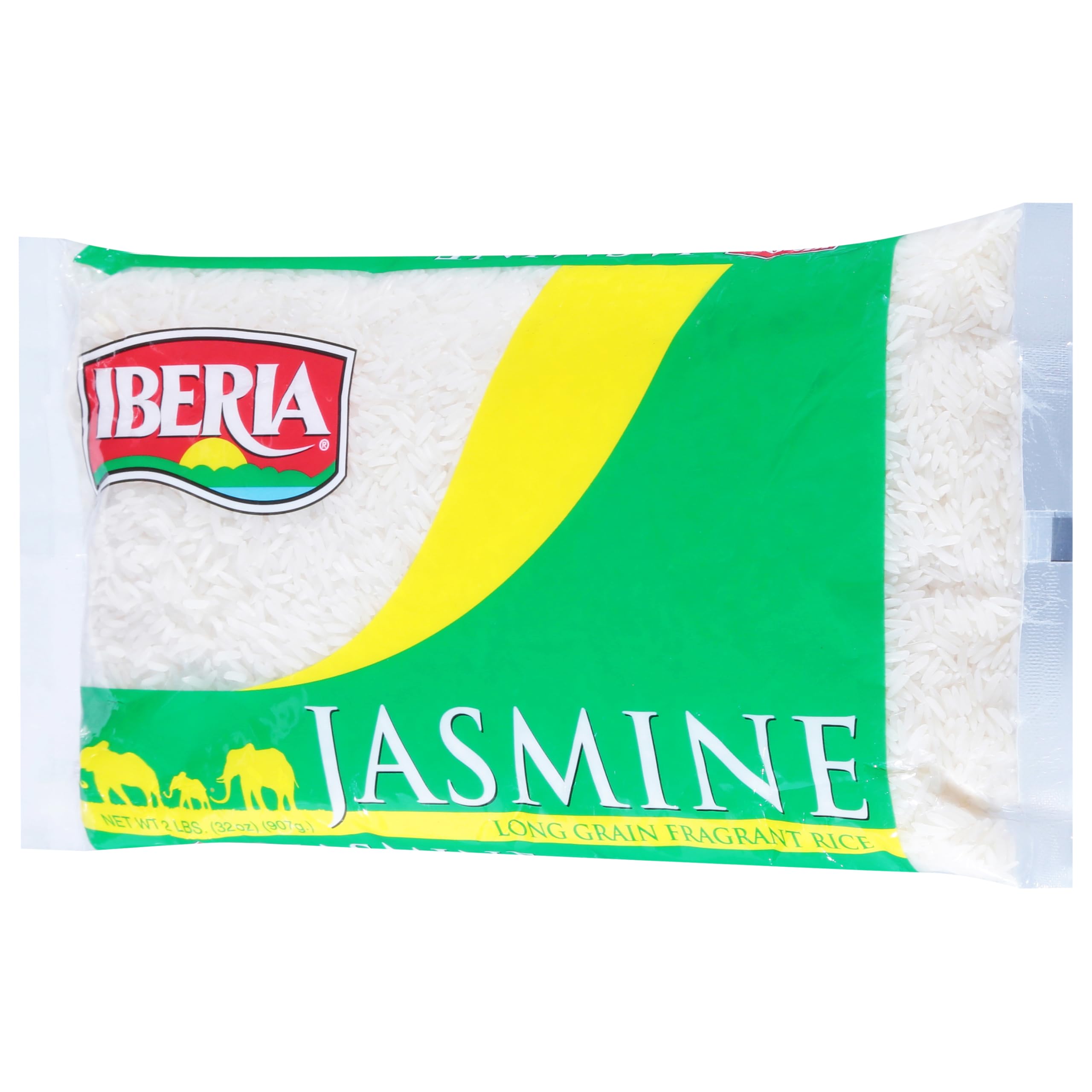 Premium Iberia Jasmine Long Grain Fragrant Rice - 2 Pound Bag | Authentic Thai Aroma Rice for Cooking, Stir Fry & Asian Dishes | Perfect for Rice Cooker, Sushi & Meal Prep