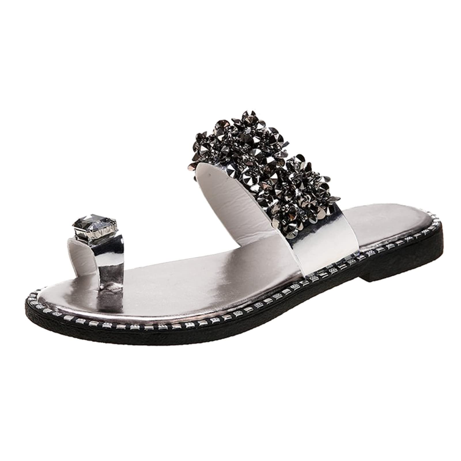 Women's Fashion Platform Sandals - Casual & Dressy Strappy Flip Flops with Studs for Summer Beach Wear | Perfect for Vacations, Pool Parties, and Everyday Comfort