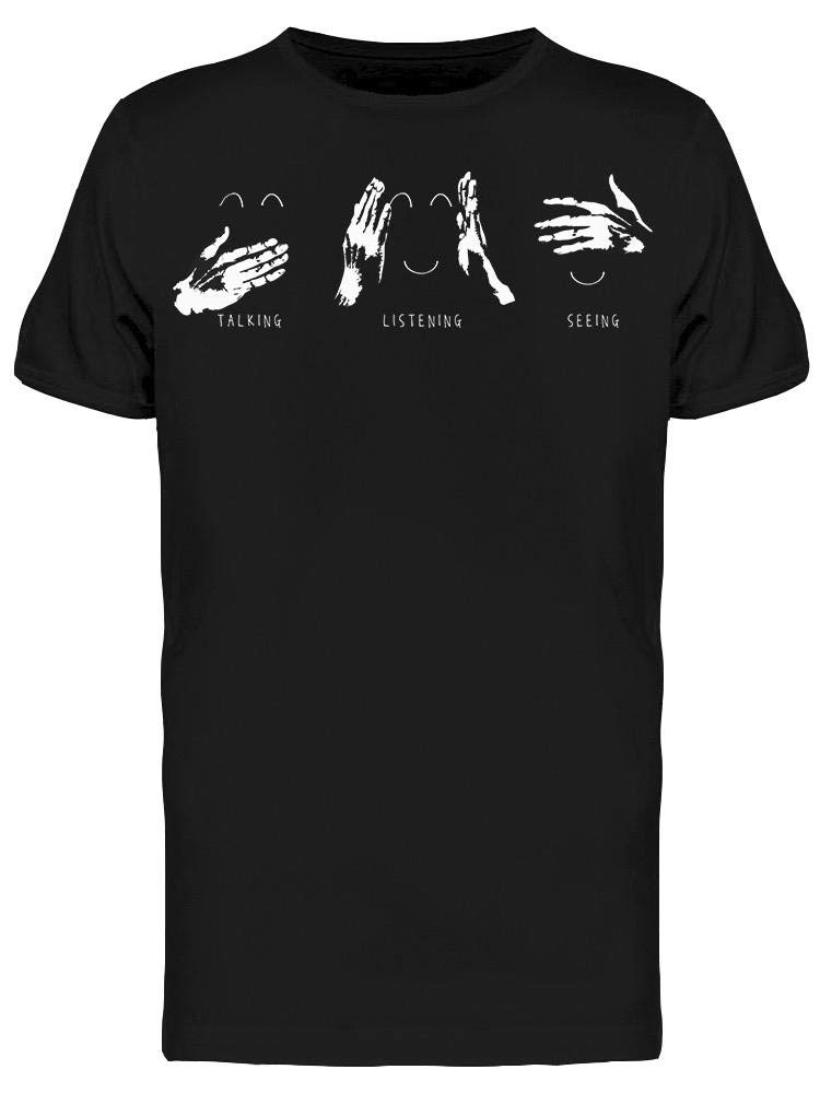 No Talking Just Listening Graphic Tee for Men - Cool Casual Streetwear Shirt for Everyday Wear