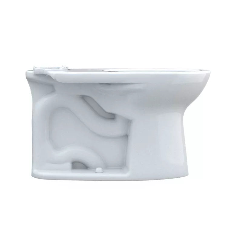 TOTO C776CEFG#01 Drake Elongated Universal Height Tornado Flush Toilet Bowl with CEFIONTECT - Cotton White | Water-Efficient & Easy-Clean Design for Modern Bathrooms & Commercial Spaces