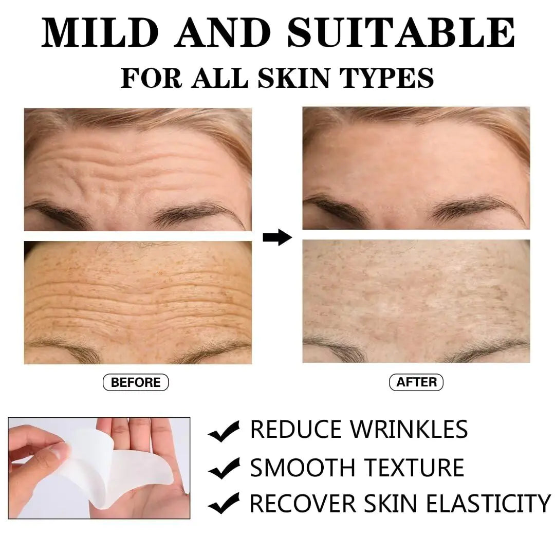Forehead Wrinkle Patches (12 Pack) - Anti-Aging Face Strips to Smooth Fine Lines & Wrinkles Naturally | Perfect for Nighttime Skincare & Daily Use