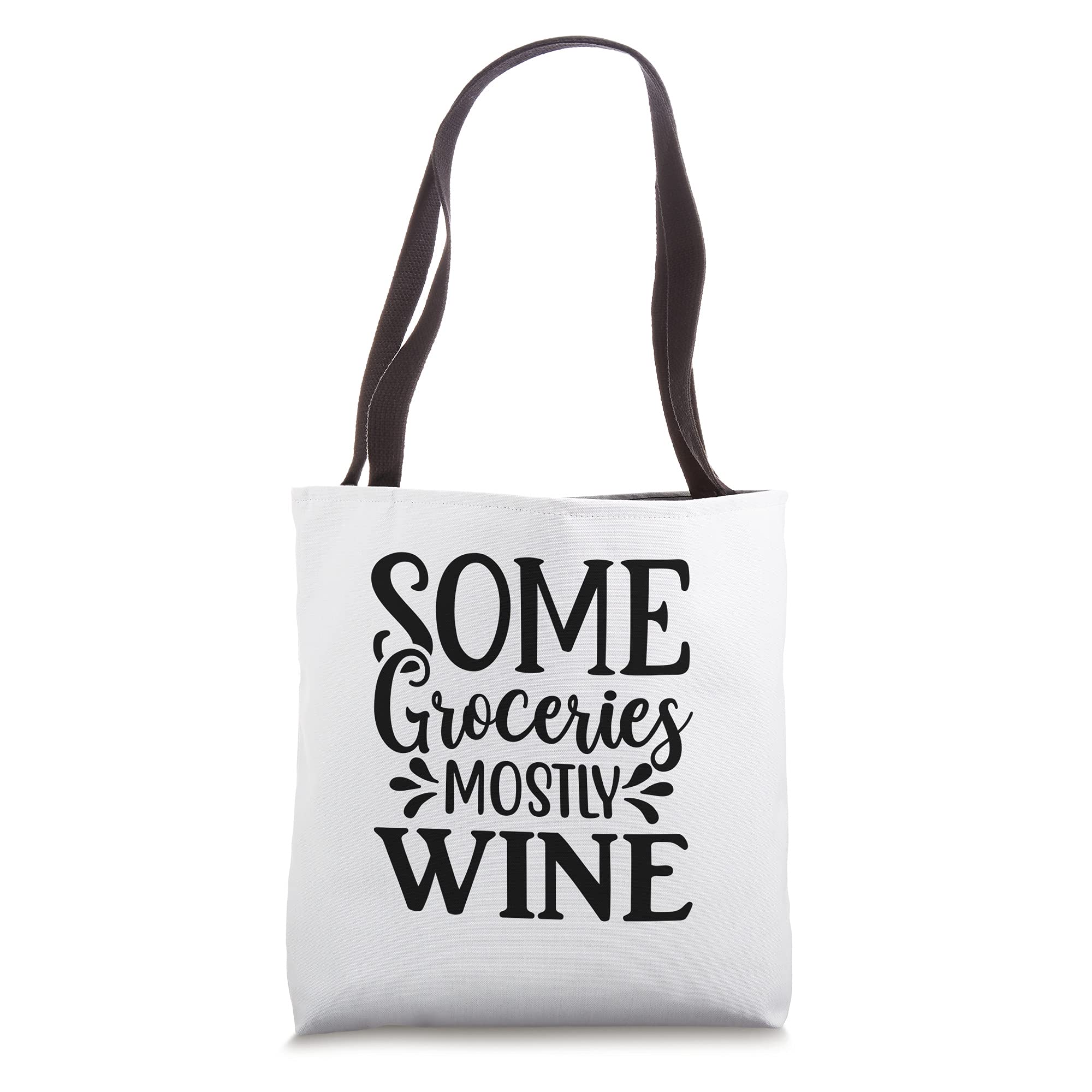 Funny Wine Tote Bag for Grocery Shopping & Gifts