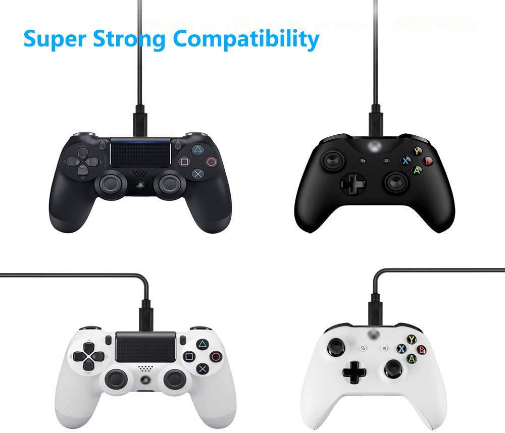 Original Xbox One S/X Controller Charger Cable - 9FT Micro USB 2.0 Sync & Charge Cord for Gaming | Fast Data Transfer & Reliable Power Supply | Perfect for Xbox One S/X Controllers Replacement & Extended Play Sessions