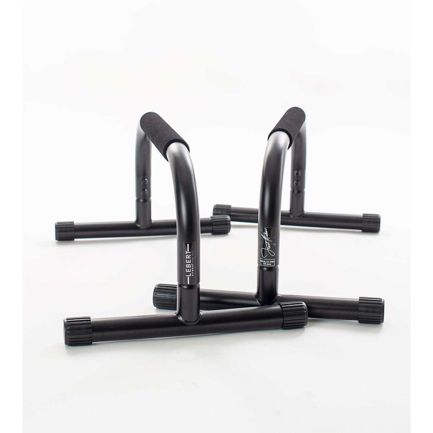 Frank Medrano Signature Series Matte Black Parallettes - Premium Workout Bars for Calisthenics, Gymnastics & Home Fitness Training - Perfect for Pushups, Dips & Core Exercises